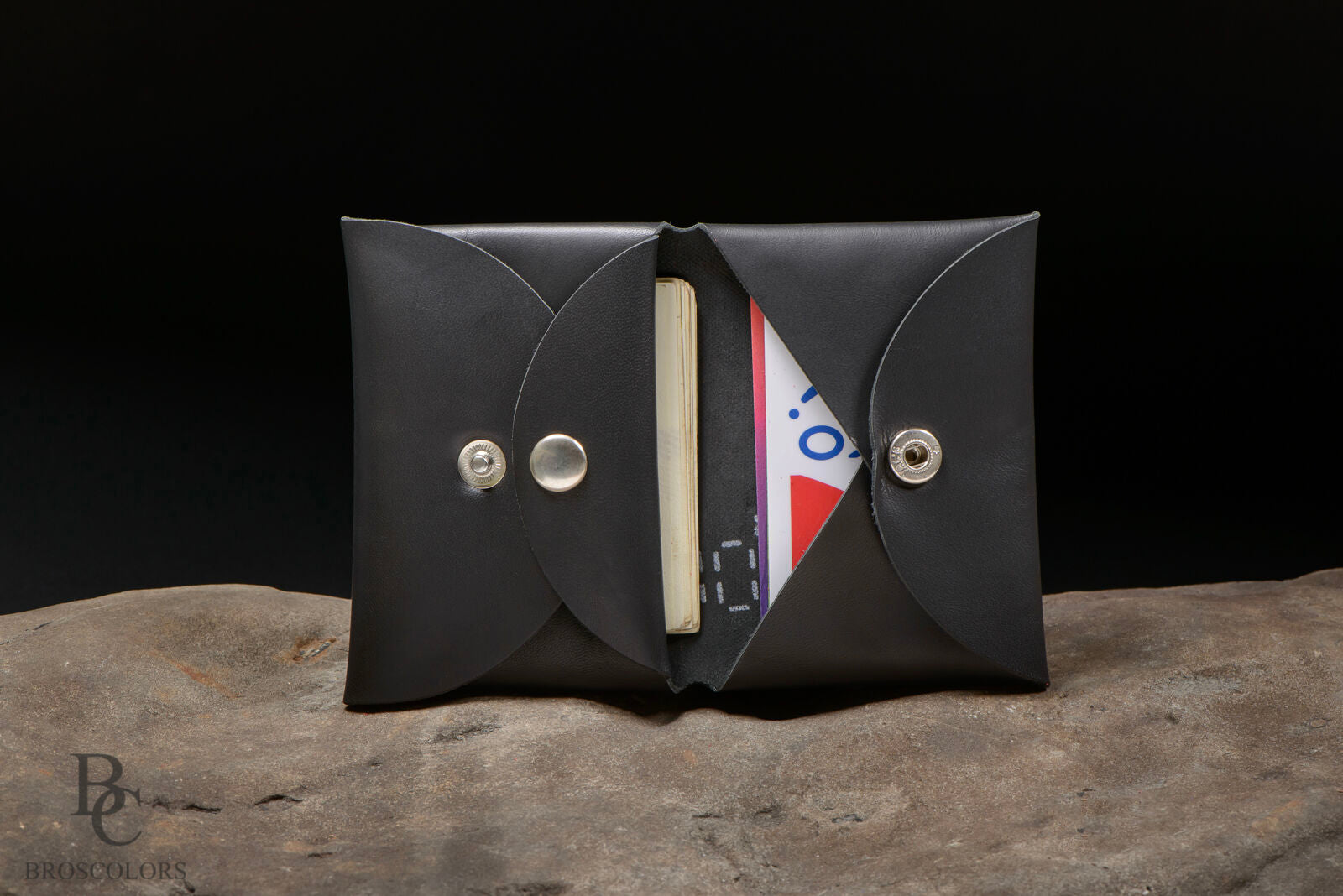 Minimalist Origami Wallet, Custom Leather Color Wallet