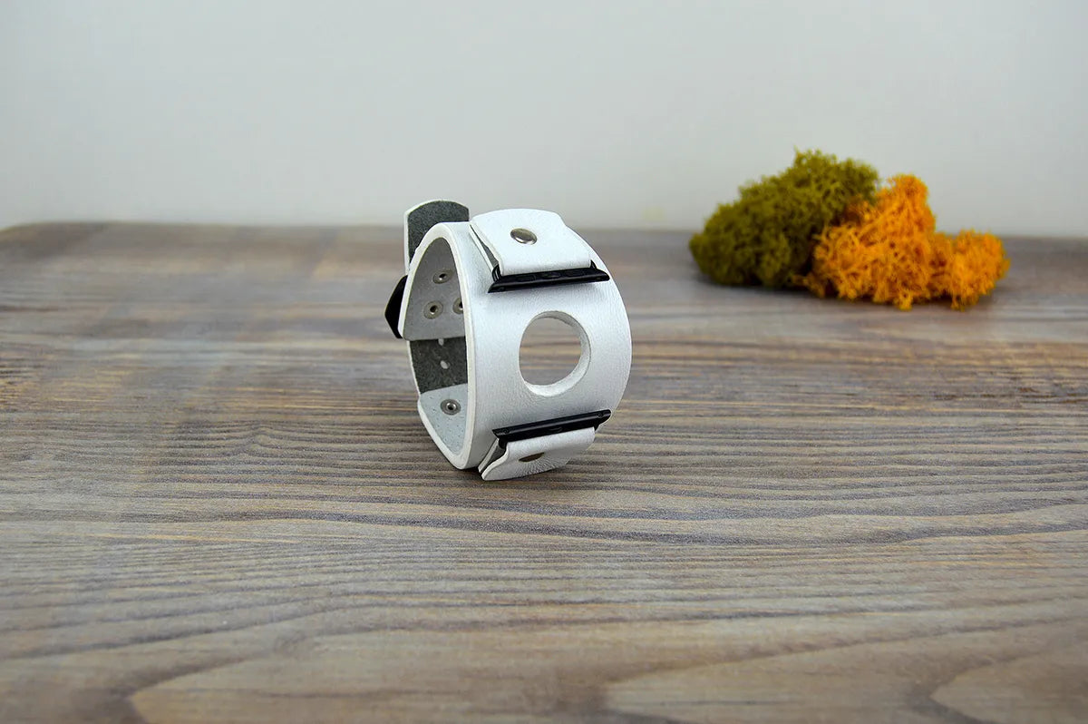 Apple Watch Cuff Band - White Winter - 41mm to 49mm