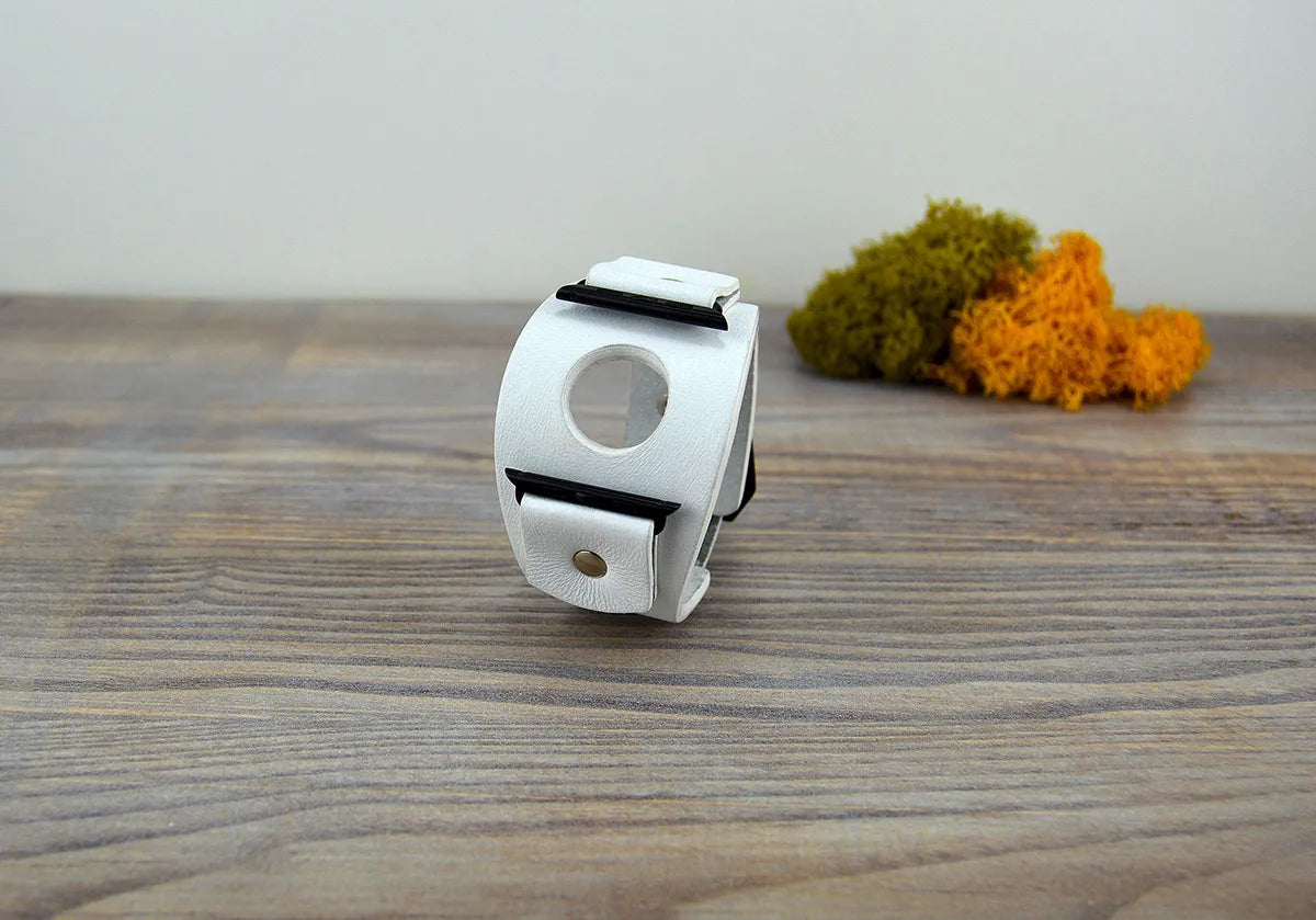Apple Watch Cuff Band - White Winter - 41mm to 49mm