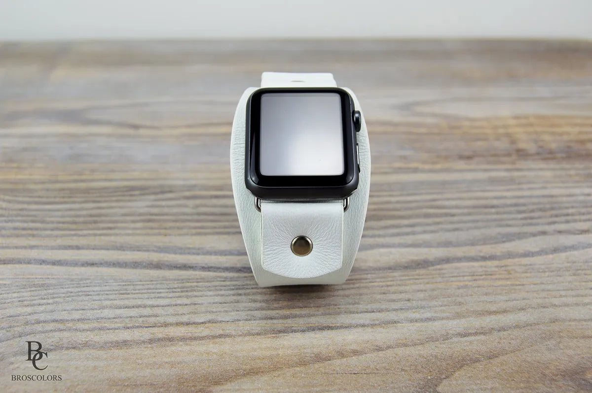 Apple Watch Cuff Band - White Winter - 41mm to 49mm