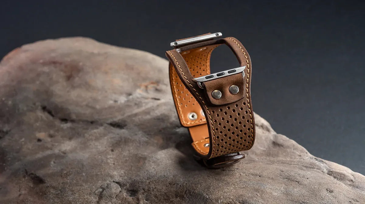 Apple Watch Cuff Breathable Band Sport Rock Brown