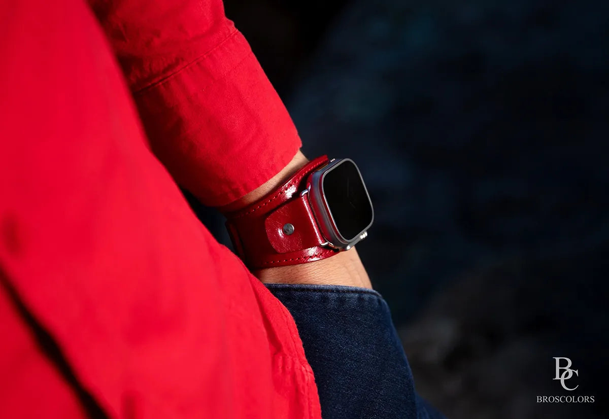 Bordeaux Apple Cuff Band - Red Passion