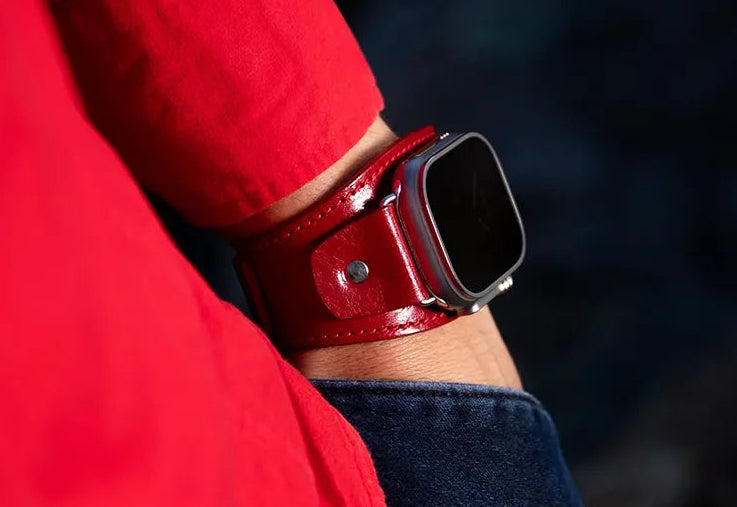 Bordeaux Apple Cuff Band - Red Passion