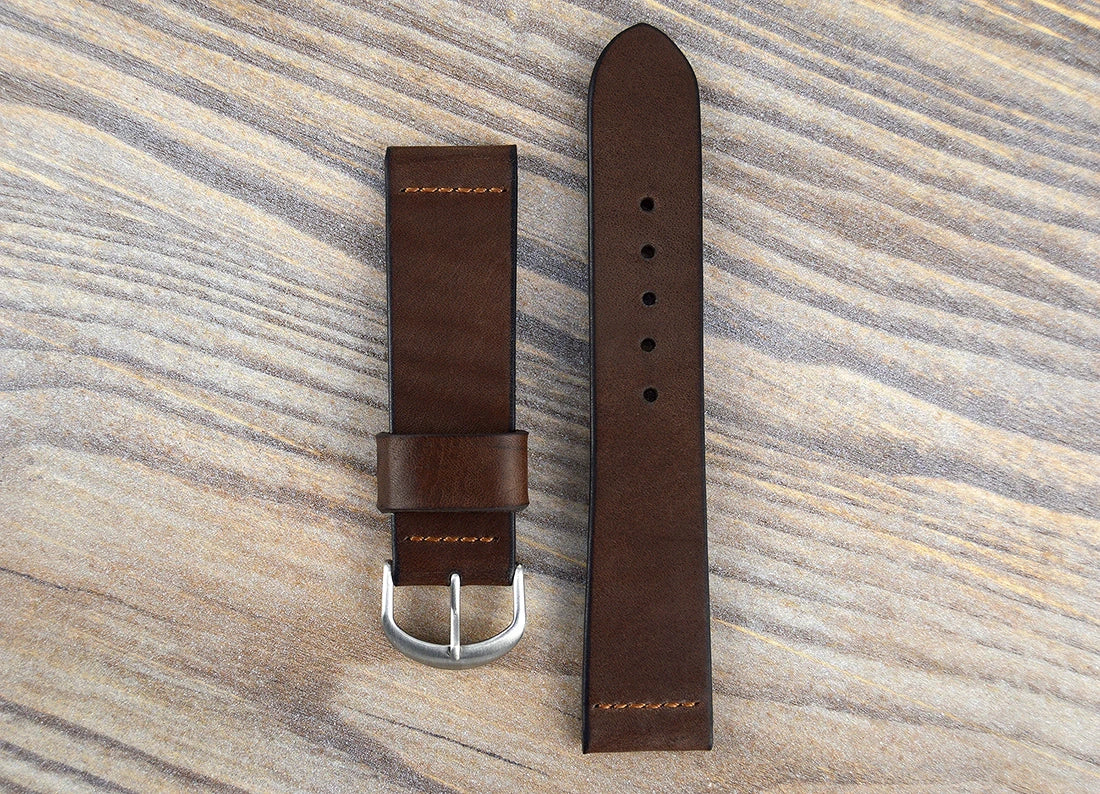 Brown Leather Watch Strap - Simple Elegance