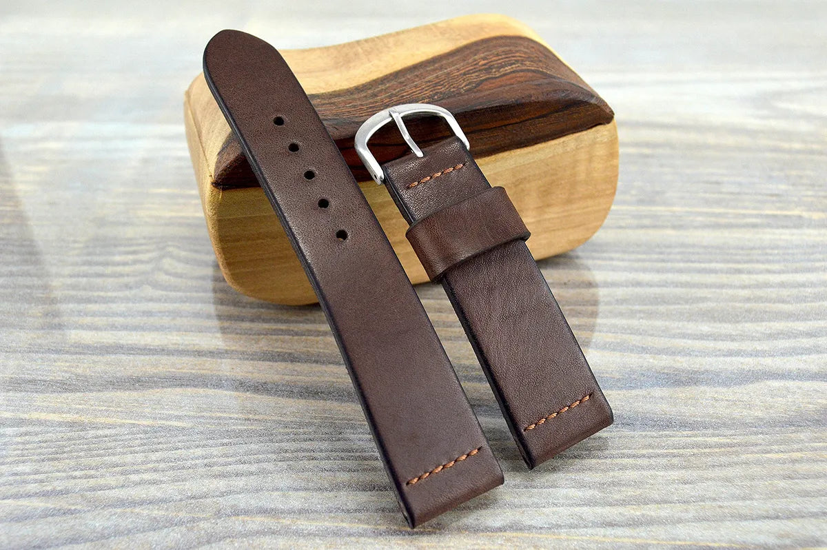 Brown Leather Watch Strap - Simple Elegance