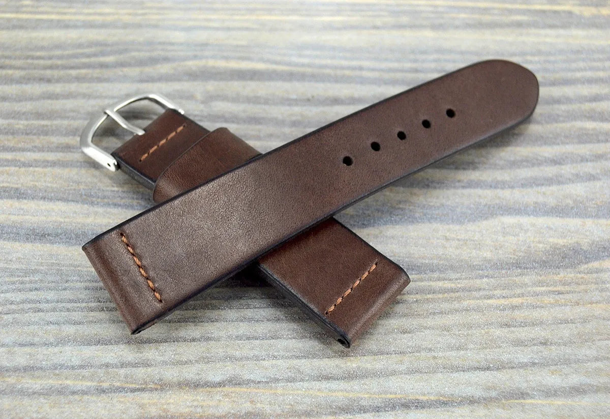Brown Leather Watch Strap - Simple Elegance