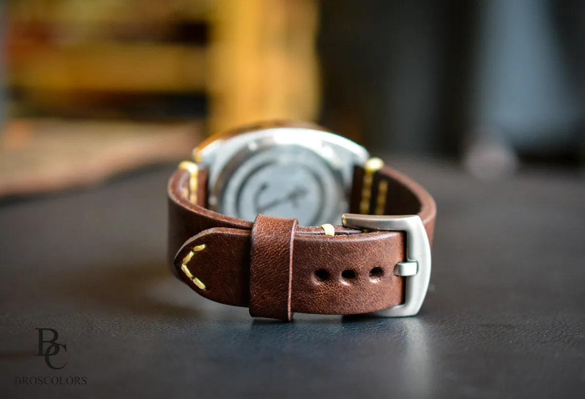 Classic Leather Watch Strap - Brown - Simple Brown