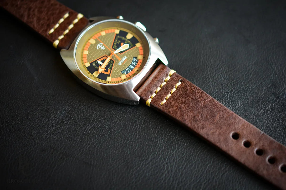 Classic Leather Watch Strap - Brown - Simple Brown