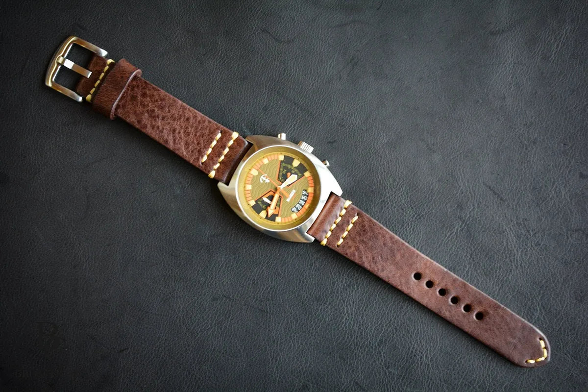 Classic Leather Watch Strap - Brown - Simple Brown