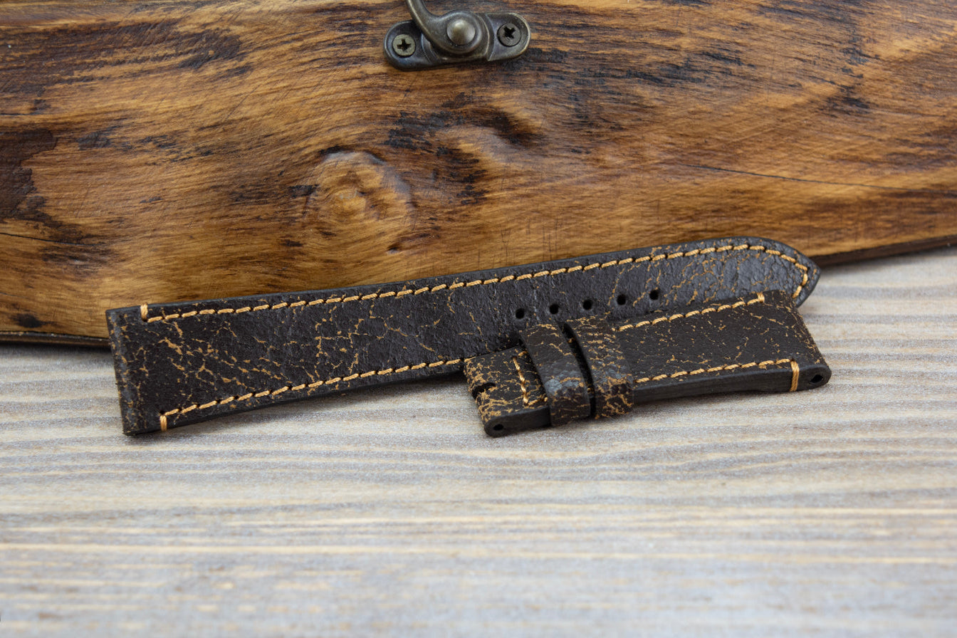 Tudor Black Bay GMT Distressed Leather Watch Strap