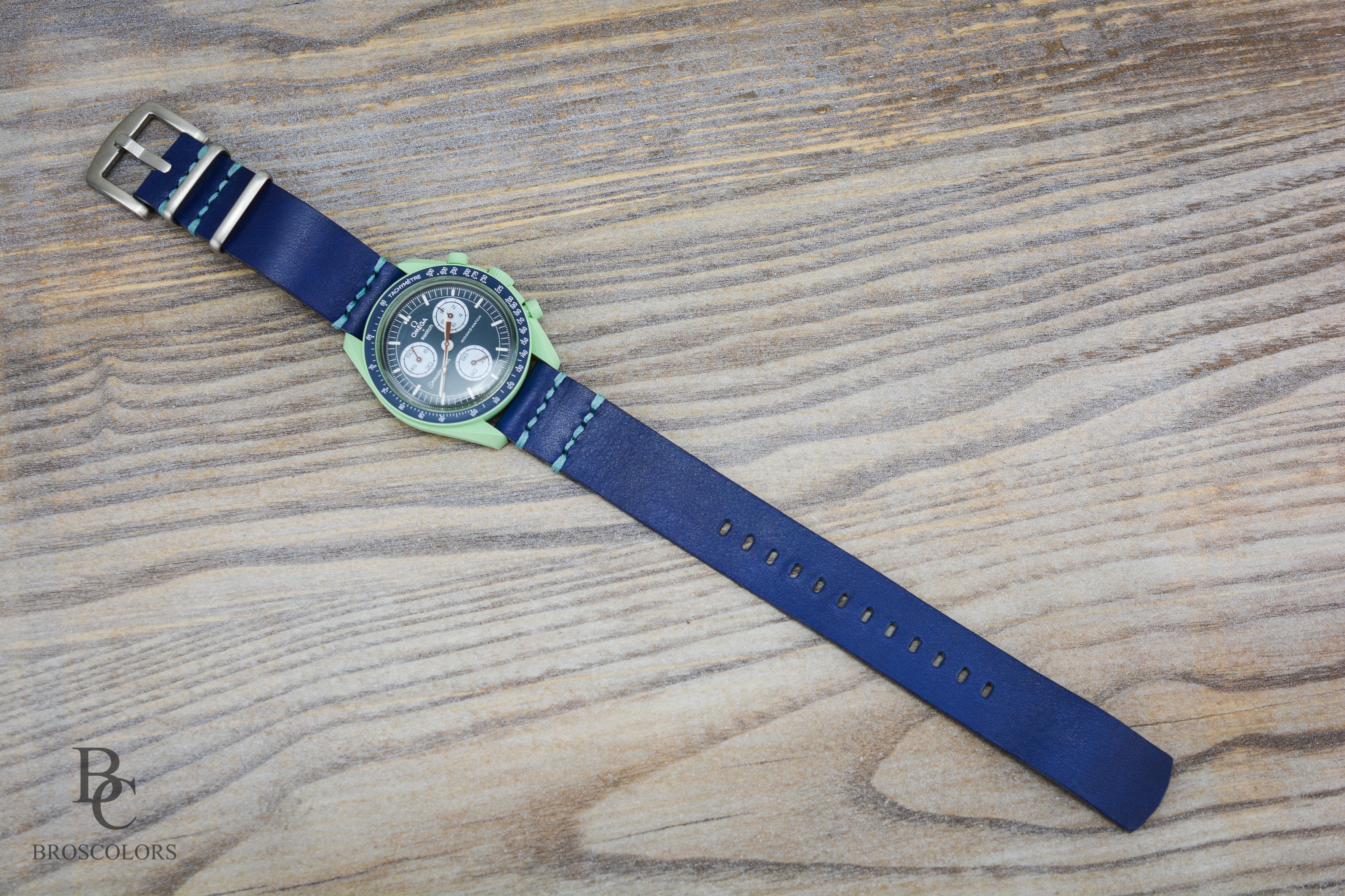 Omega Swatch MoonSwatch Leather Watch band