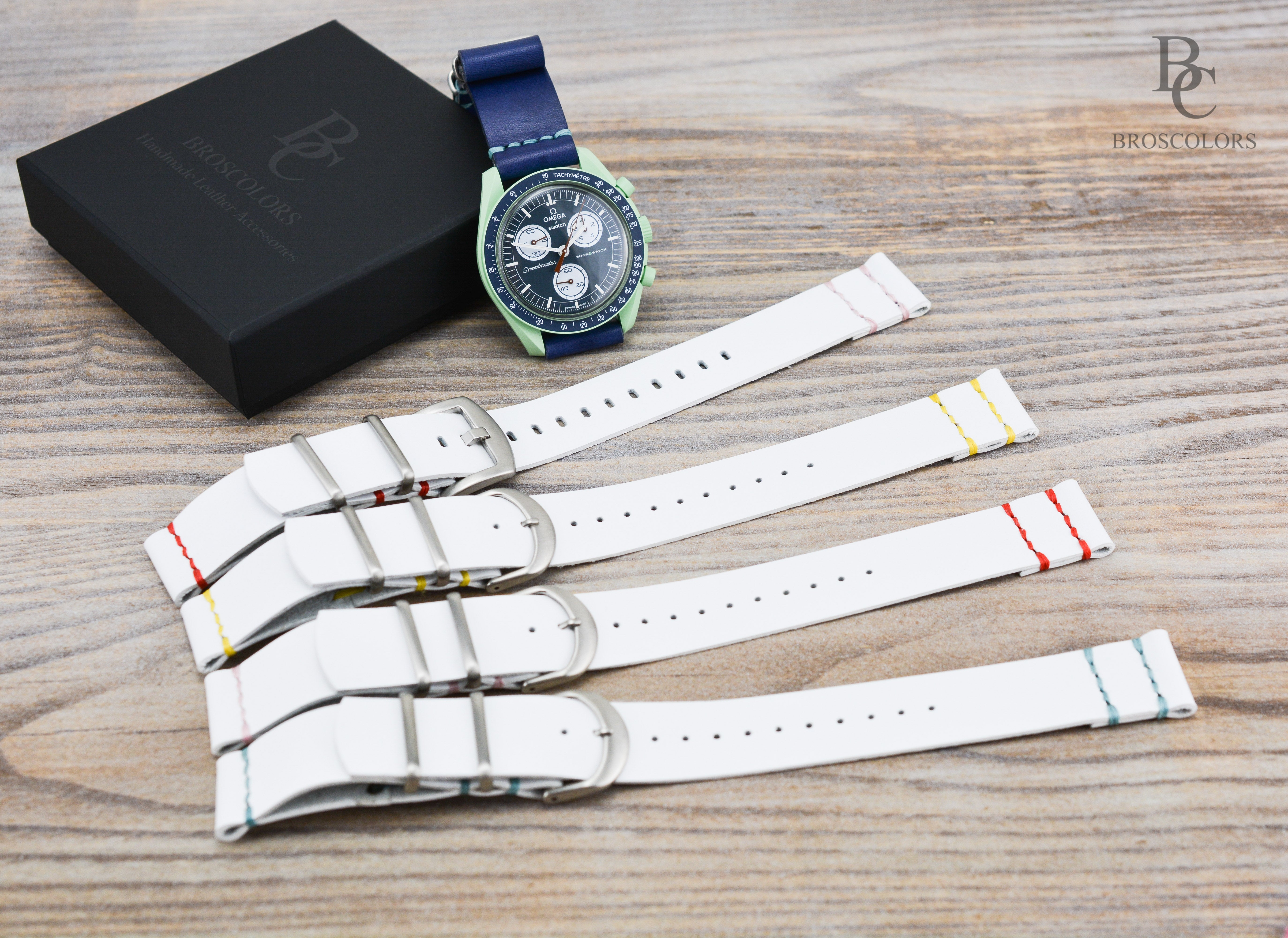 Omega Swatch MoonSwatch Leather Watch band