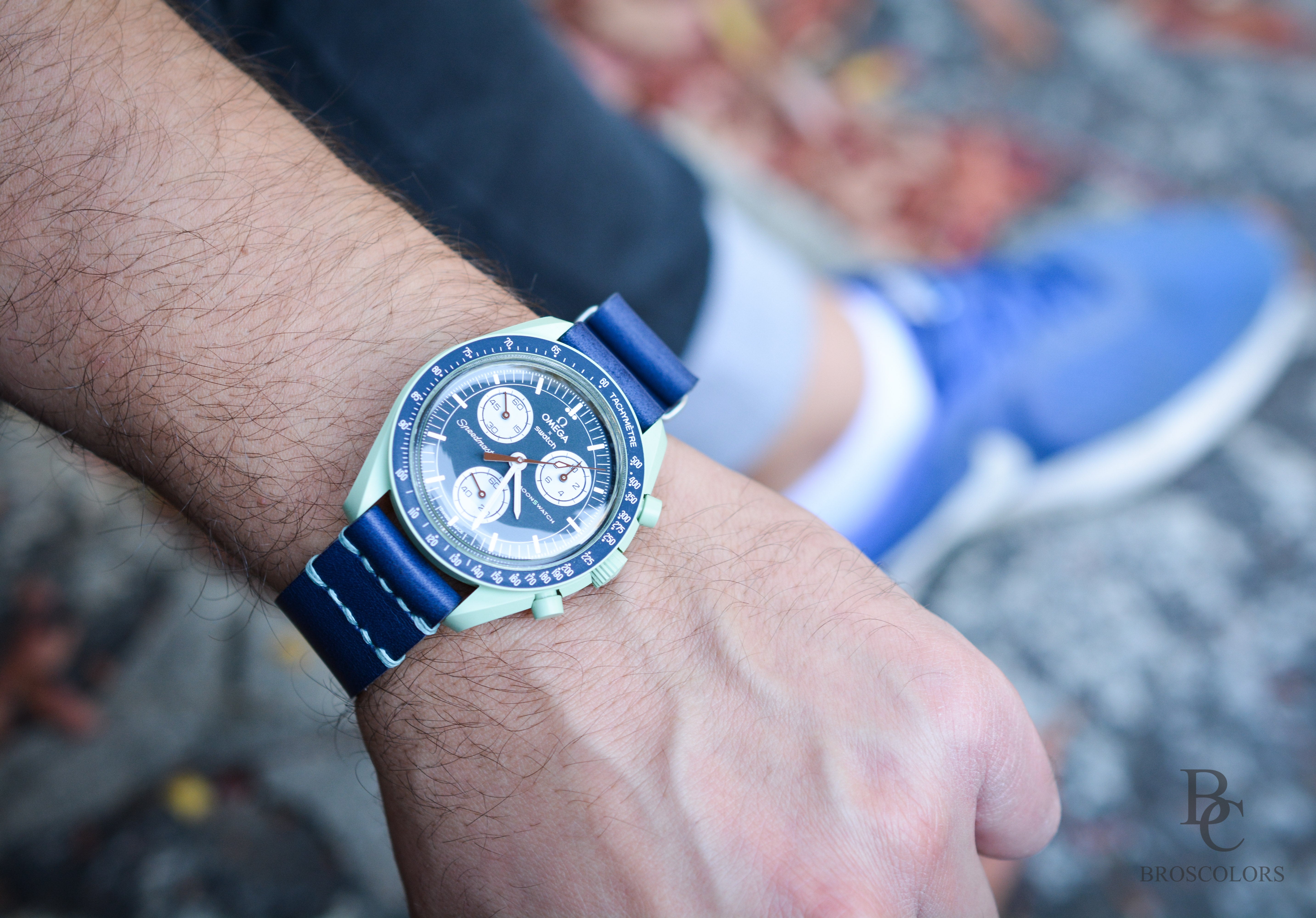 Omega Swatch MoonSwatch Leather Watch band