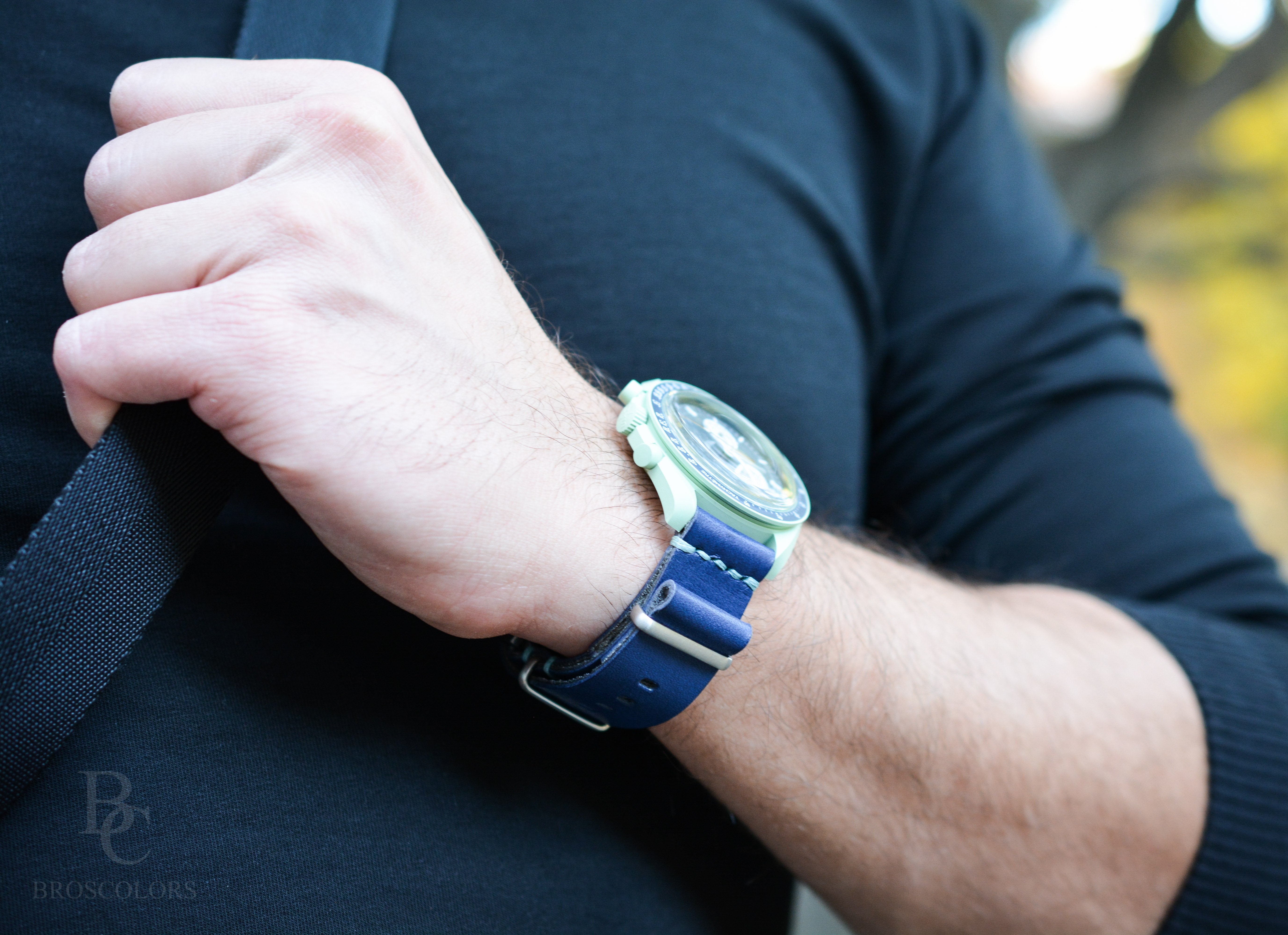 Omega Swatch MoonSwatch Leather Watch band