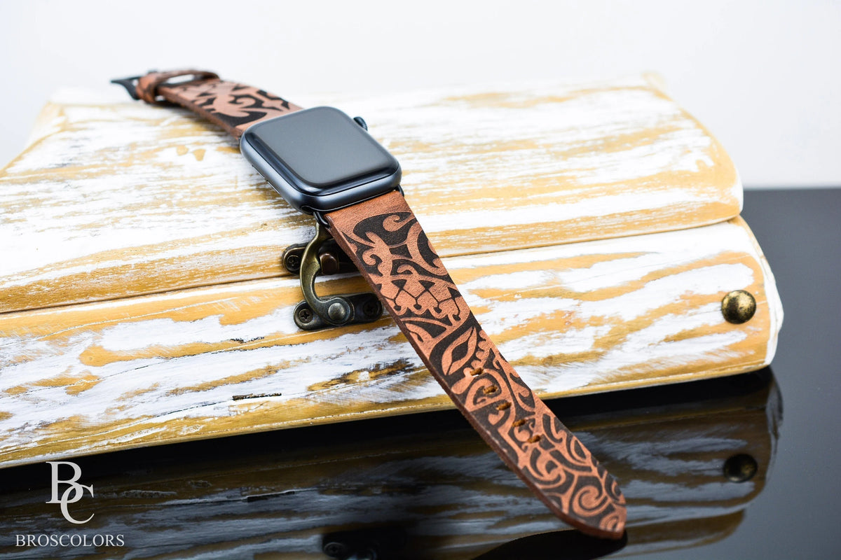 NEW Sparkle  Engraved  Fashion Leather Apple Watch Band Sparkly Slim Leather Band For Apple Watch Multiple Colors  main image 4