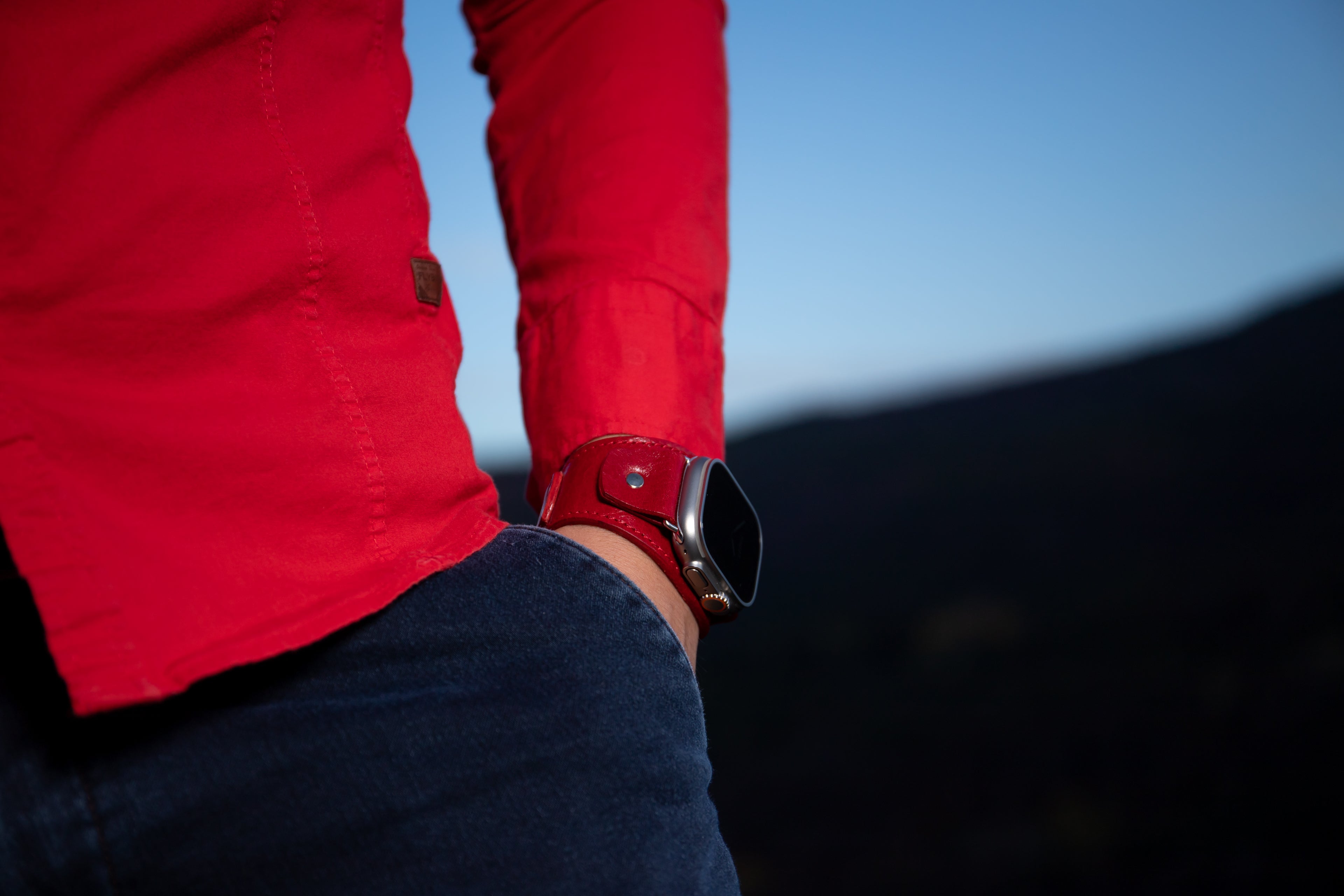 Bordeaux Apple Cuff Band