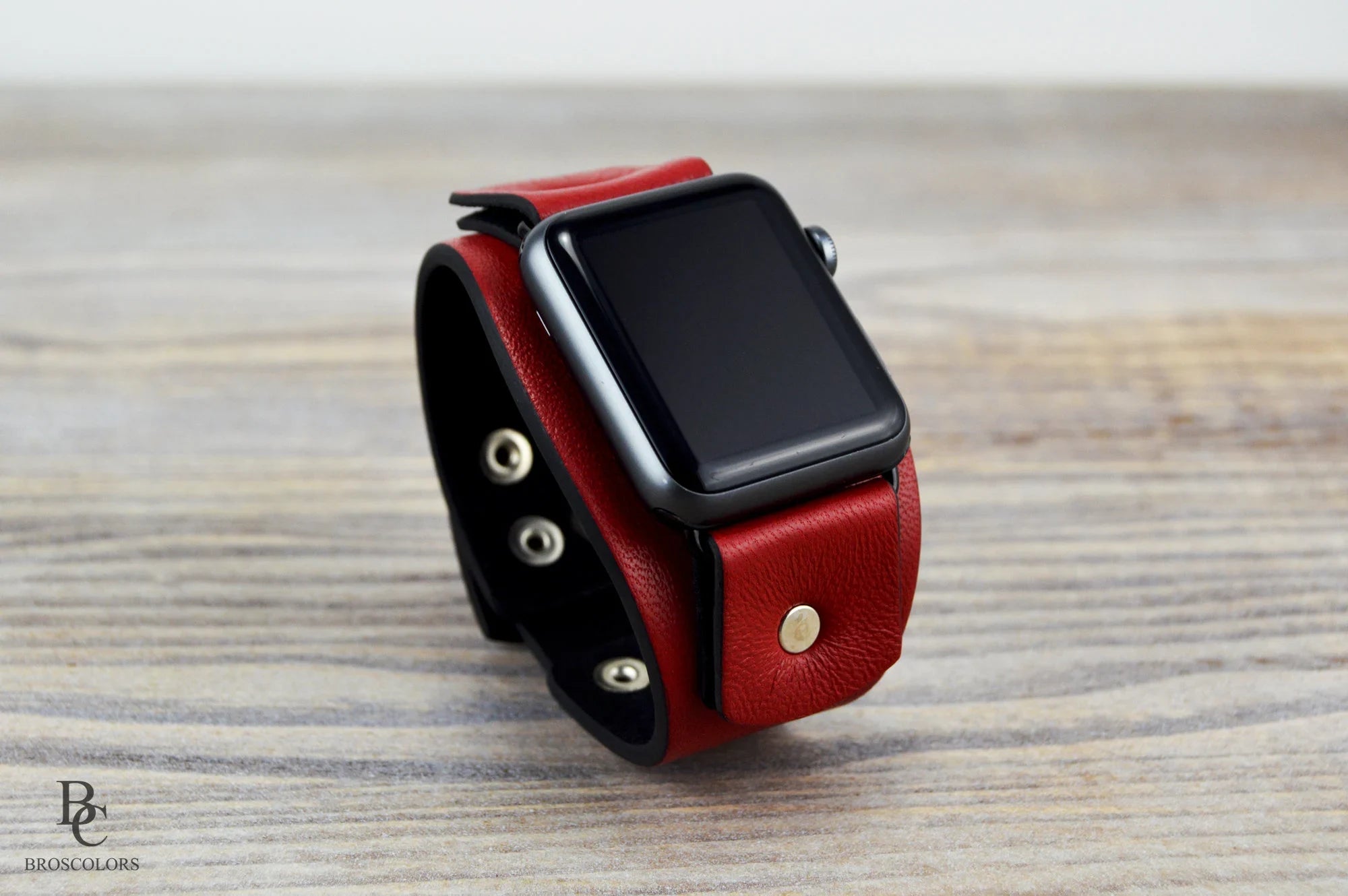 Red Apple Watch Cuff Band Cuff Strap - The Red Apple