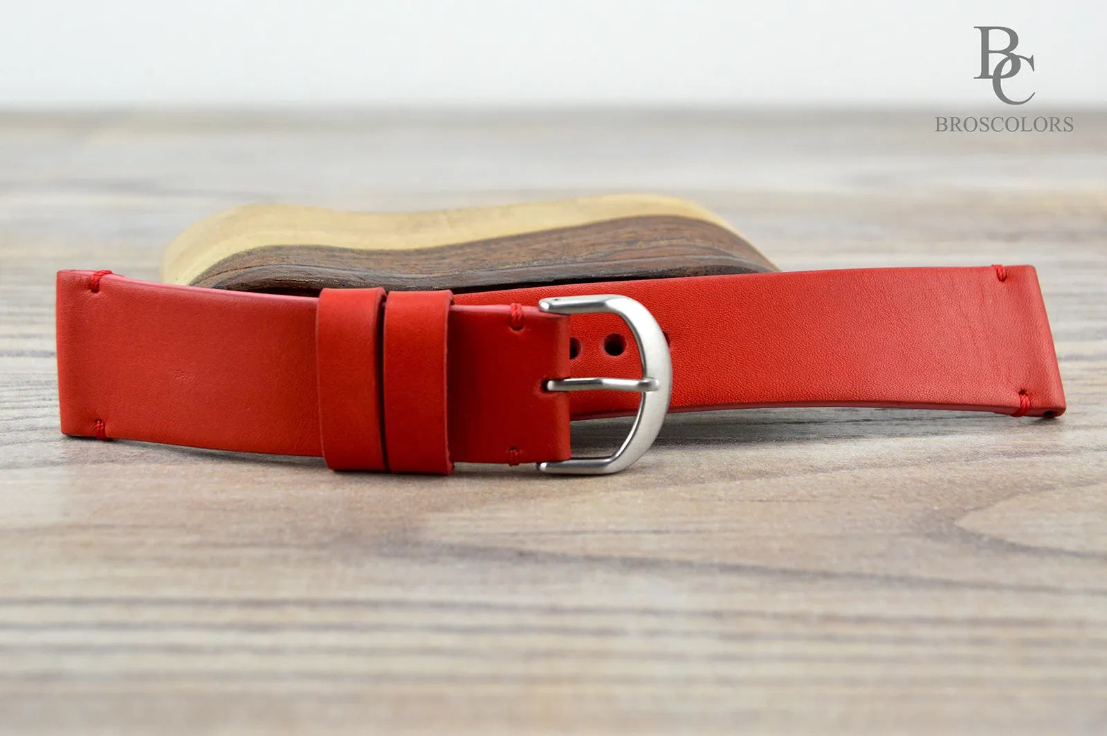 Red Leather Watch Strap - 16 - 24mm - Dracula's Cape
