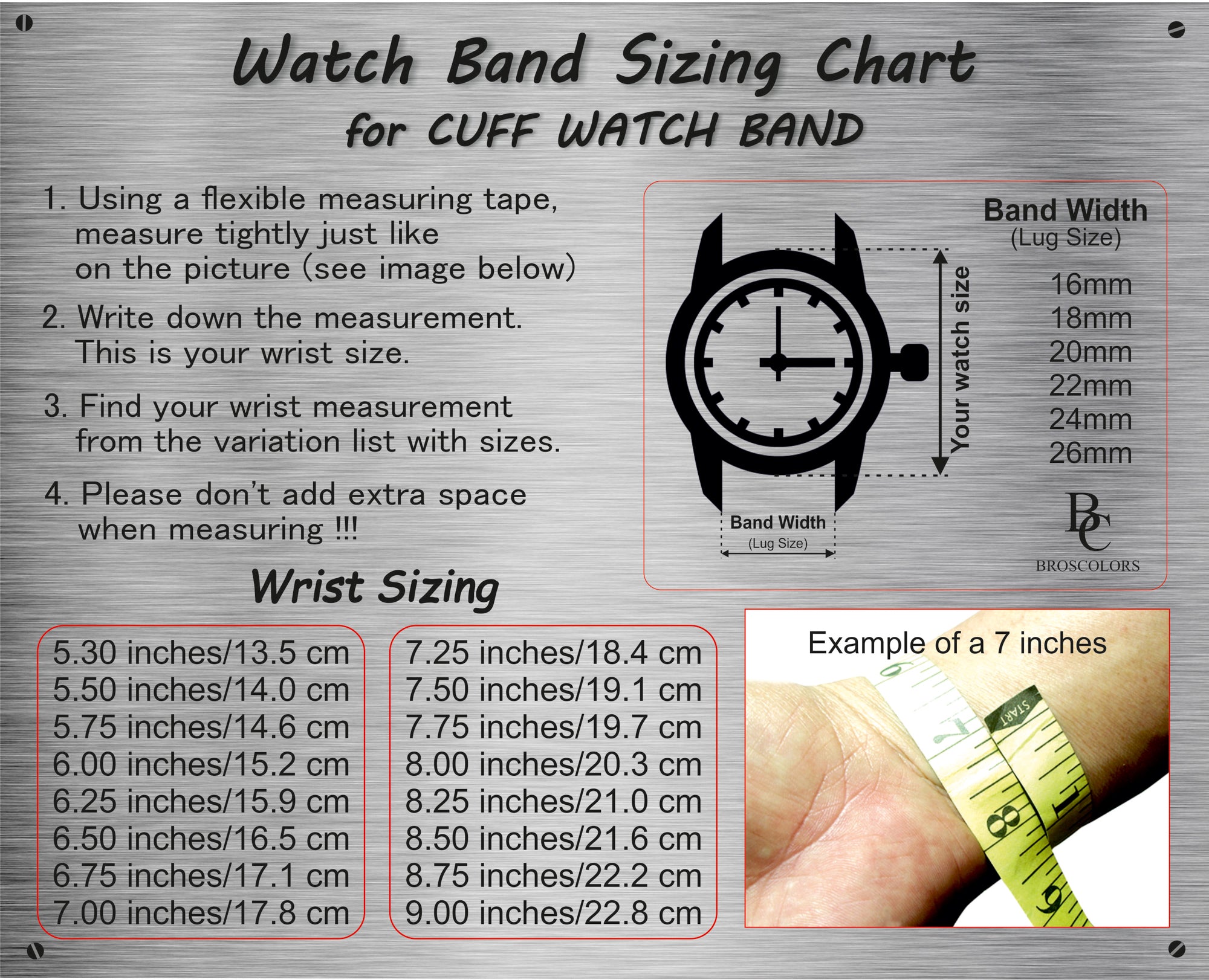 Leather Cuff Watch Band in Light Brown - Simple Cuff
