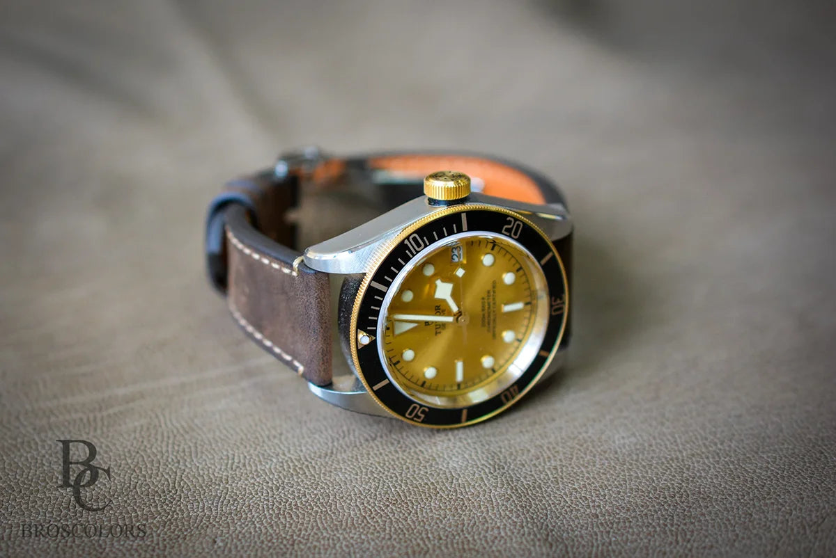 Tudor Black Bay GMT Leather Strap Crazy Horse - Strap Lover