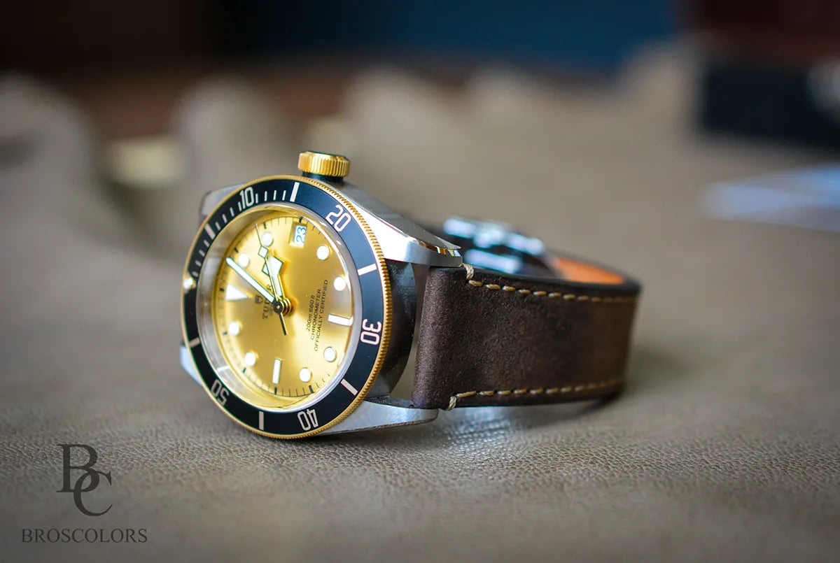 Tudor Black Bay GMT Leather Strap Crazy Horse - Strap Lover
