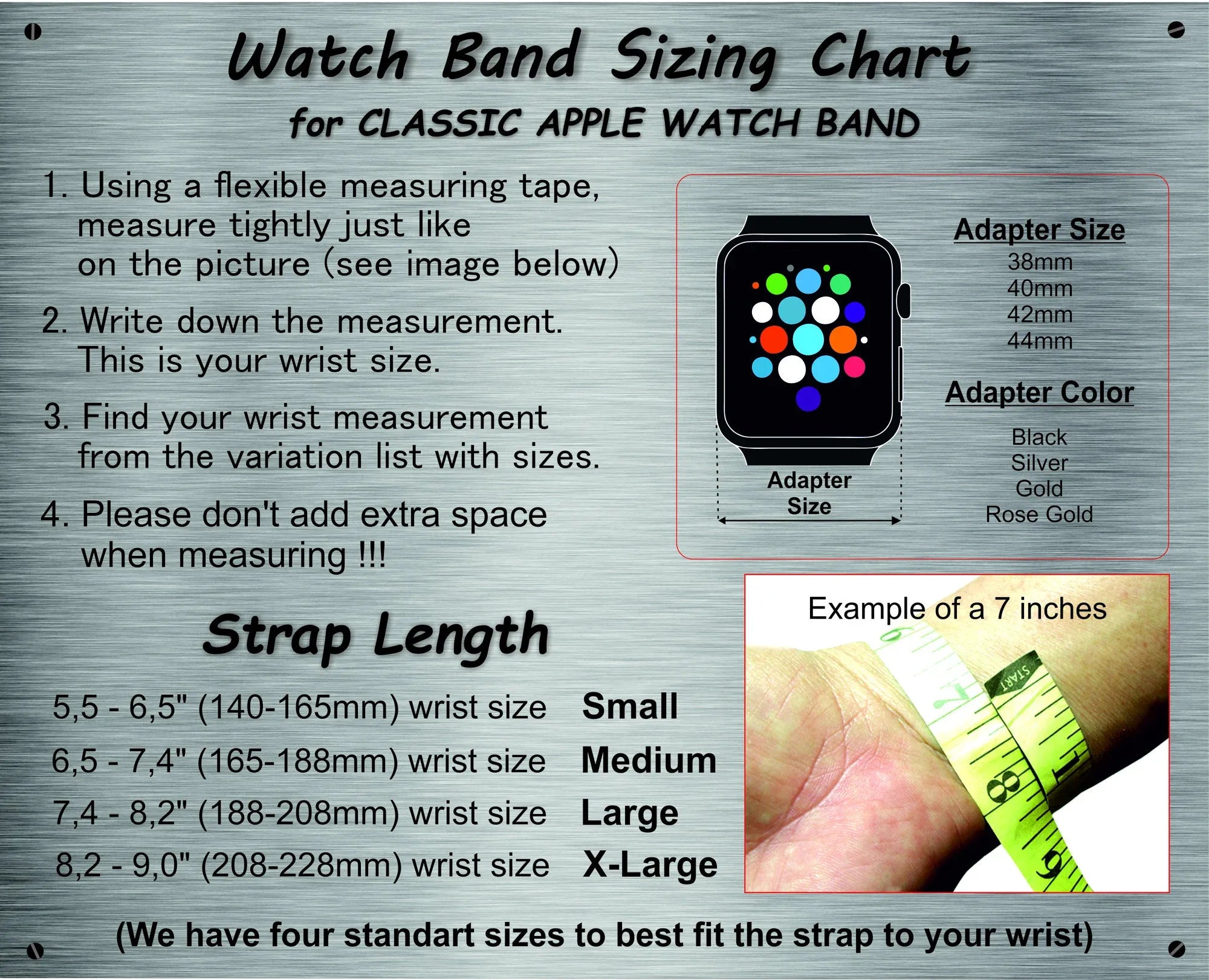 Black Leather Apple Watch Strap with 2 Customizable Stitching Colors - Double Fun