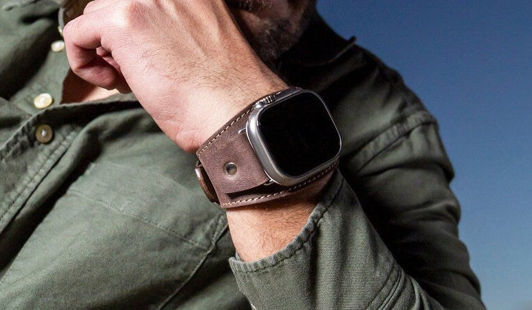 Apple Watch Leather Cuff Band for Ultra & All Series