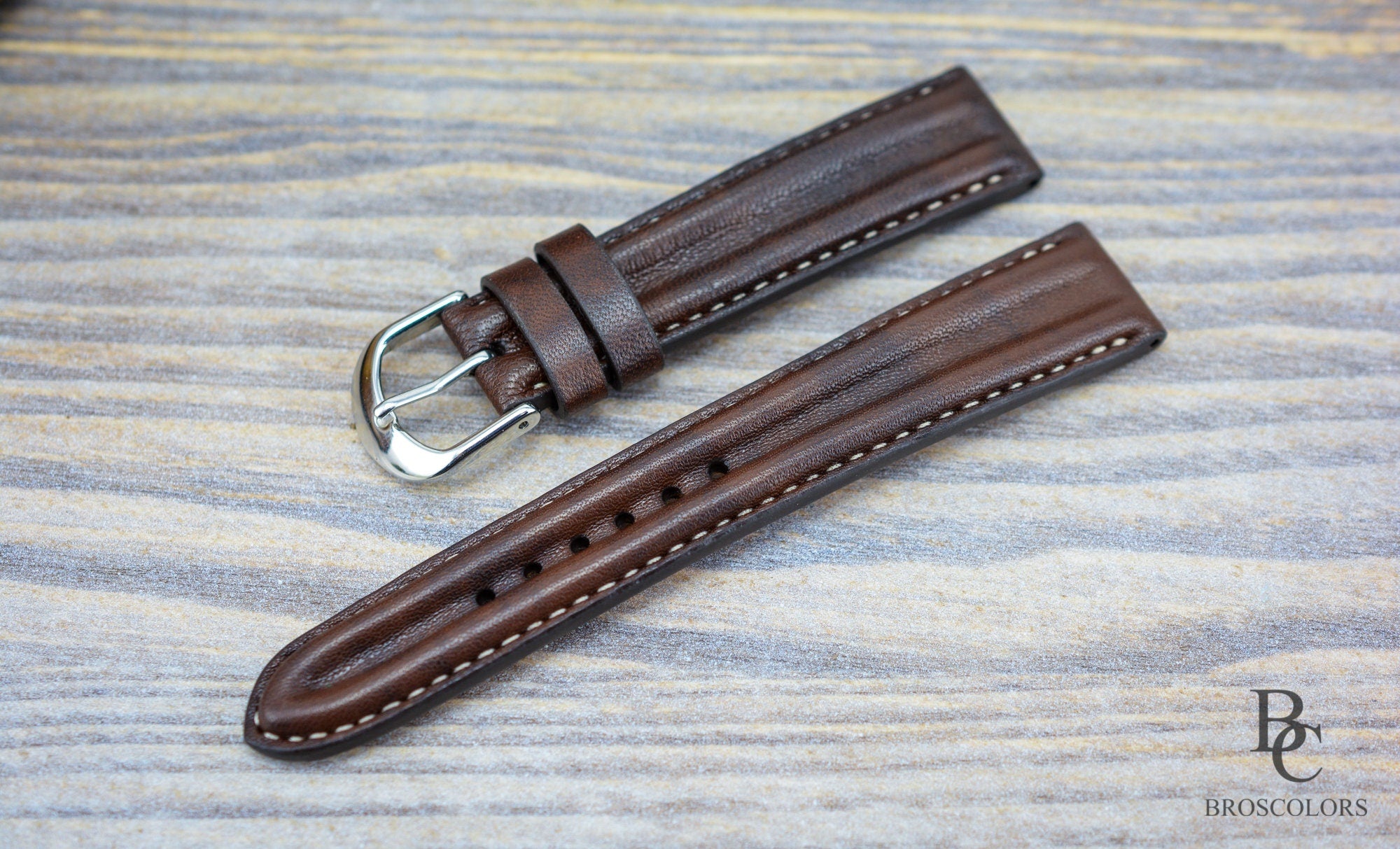 Brown Leather Pilot Watch Strap - Pilot Waves