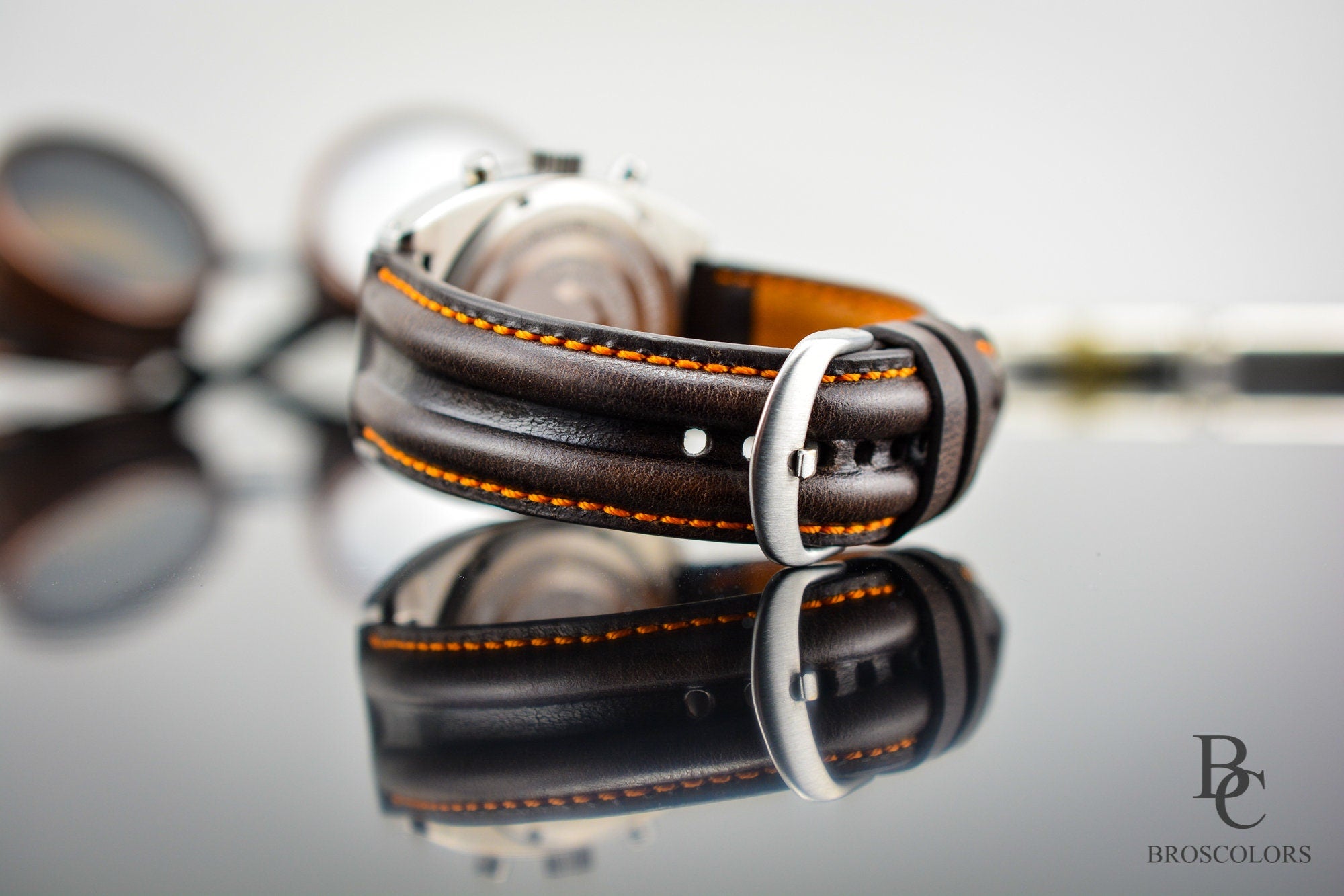 Brown Leather Pilot Watch Strap