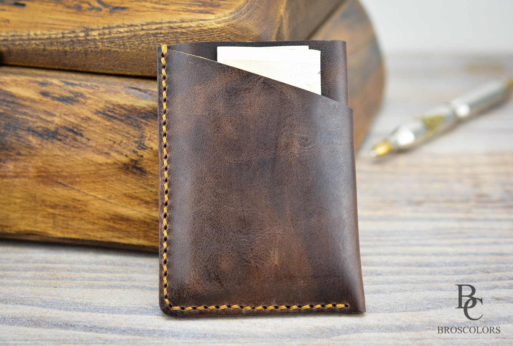 Antic Leather Slim Card Holder