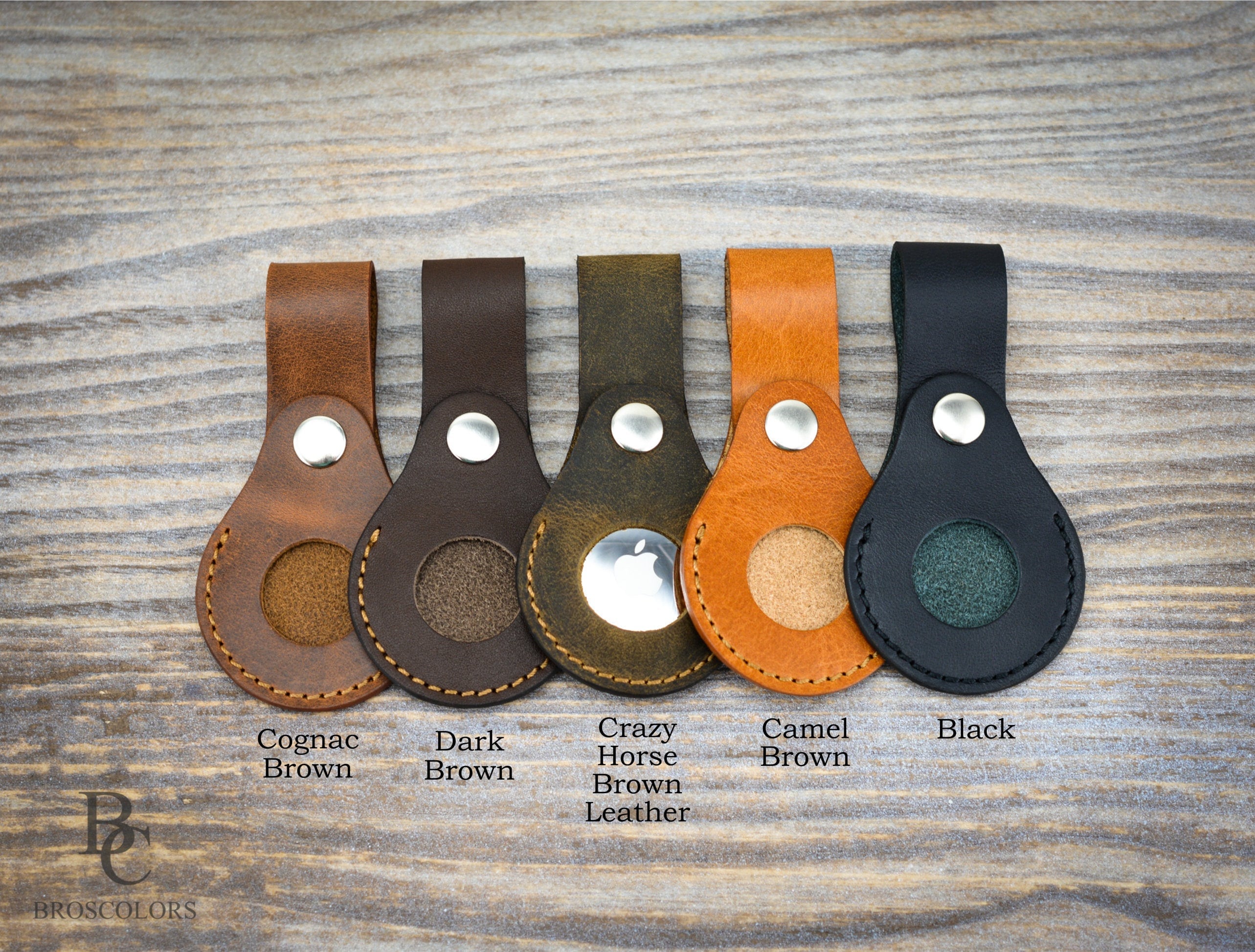 AirTag Leather Keychain