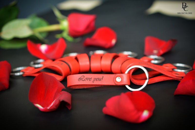 Leather Personalized Keychain