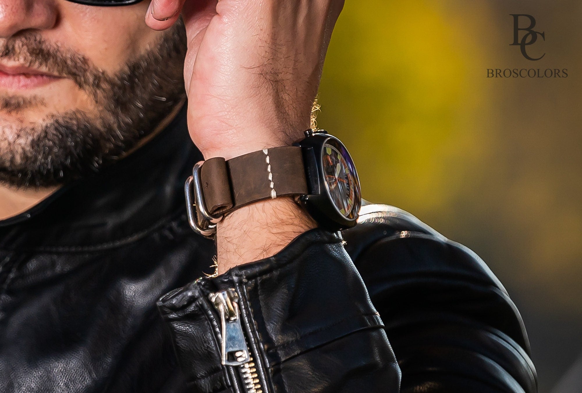 Crazy Horse Zulu Leather Watch Strap Handmade Military Style