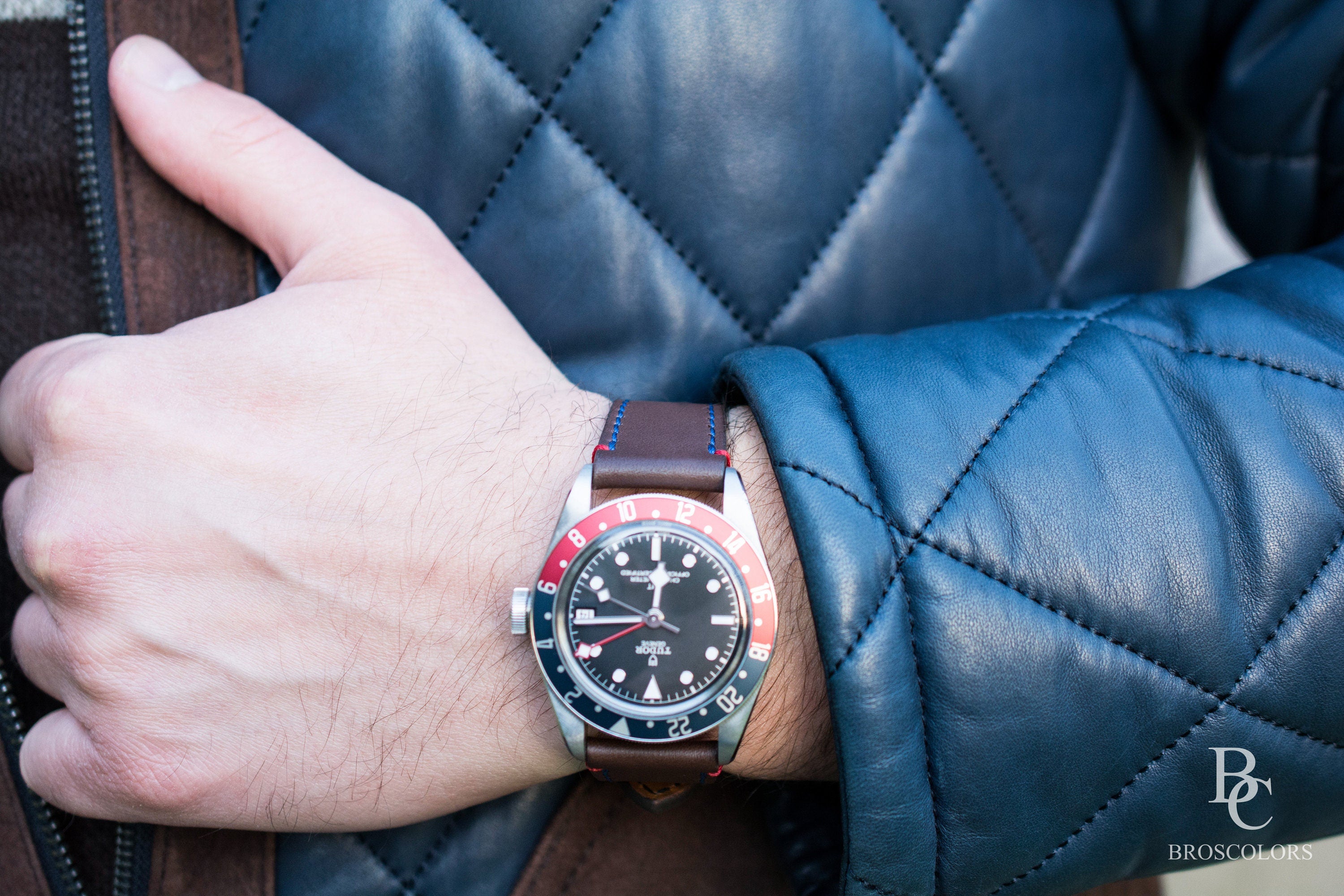 Tudor Black Bay GMT Leather Strap - Coffee Brown