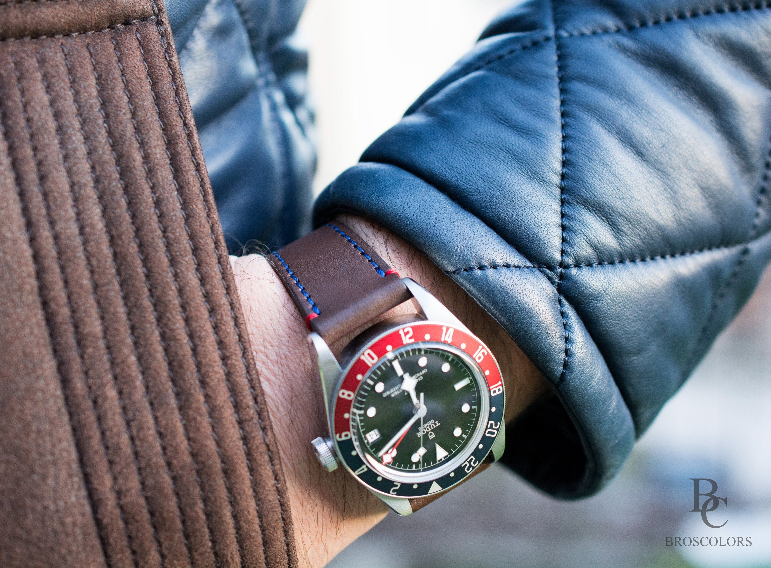 Tudor Black Bay GMT Leather Strap - Coffee Brown