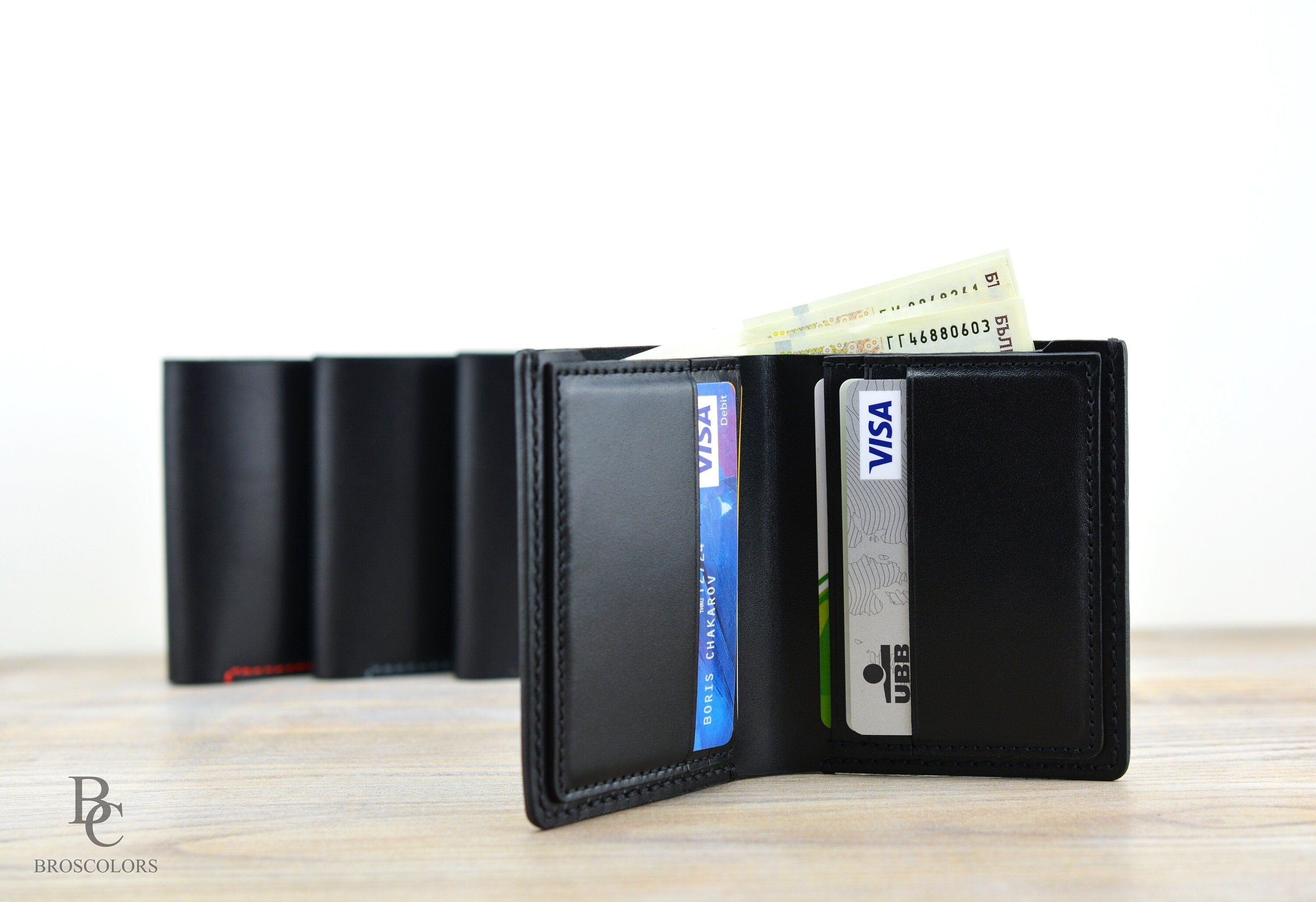 Minimalist Leather Wallet, Customized Leather Wallet, Men's Wallet, Unisex Wallet, Hand-Stitched Wallet, Hand Made Wallet, Personalized