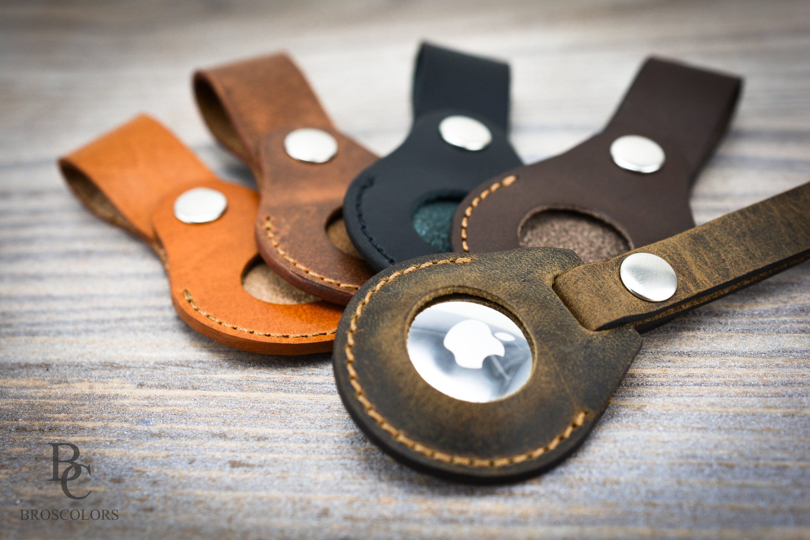 AirTag Leather Keychain