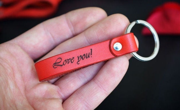 Leather Personalized Keychain