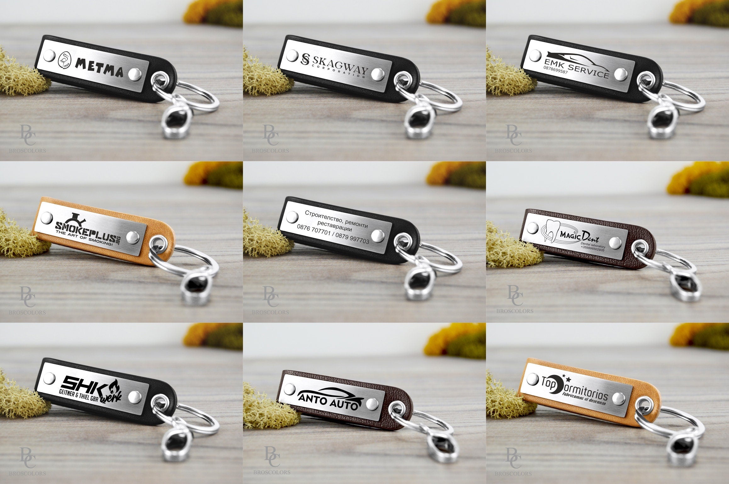 Business Logo Keychain