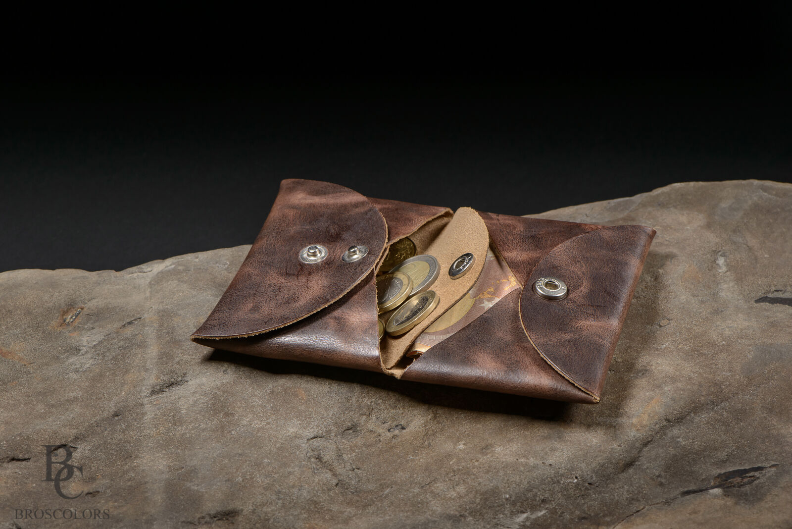 Minimalist Origami Wallet, Custom Leather Color Wallet