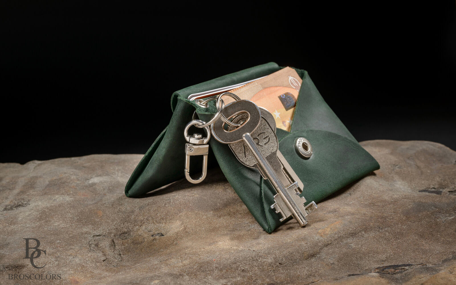 Minimalist Origami Leather Wallet, Customized Leather Unisex Wallet