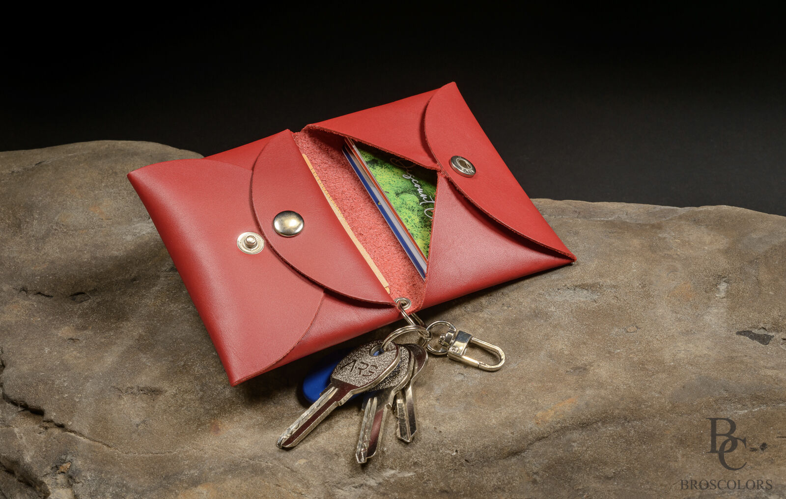 Minimalist Origami Wallet, Custom Leather Color Wallet