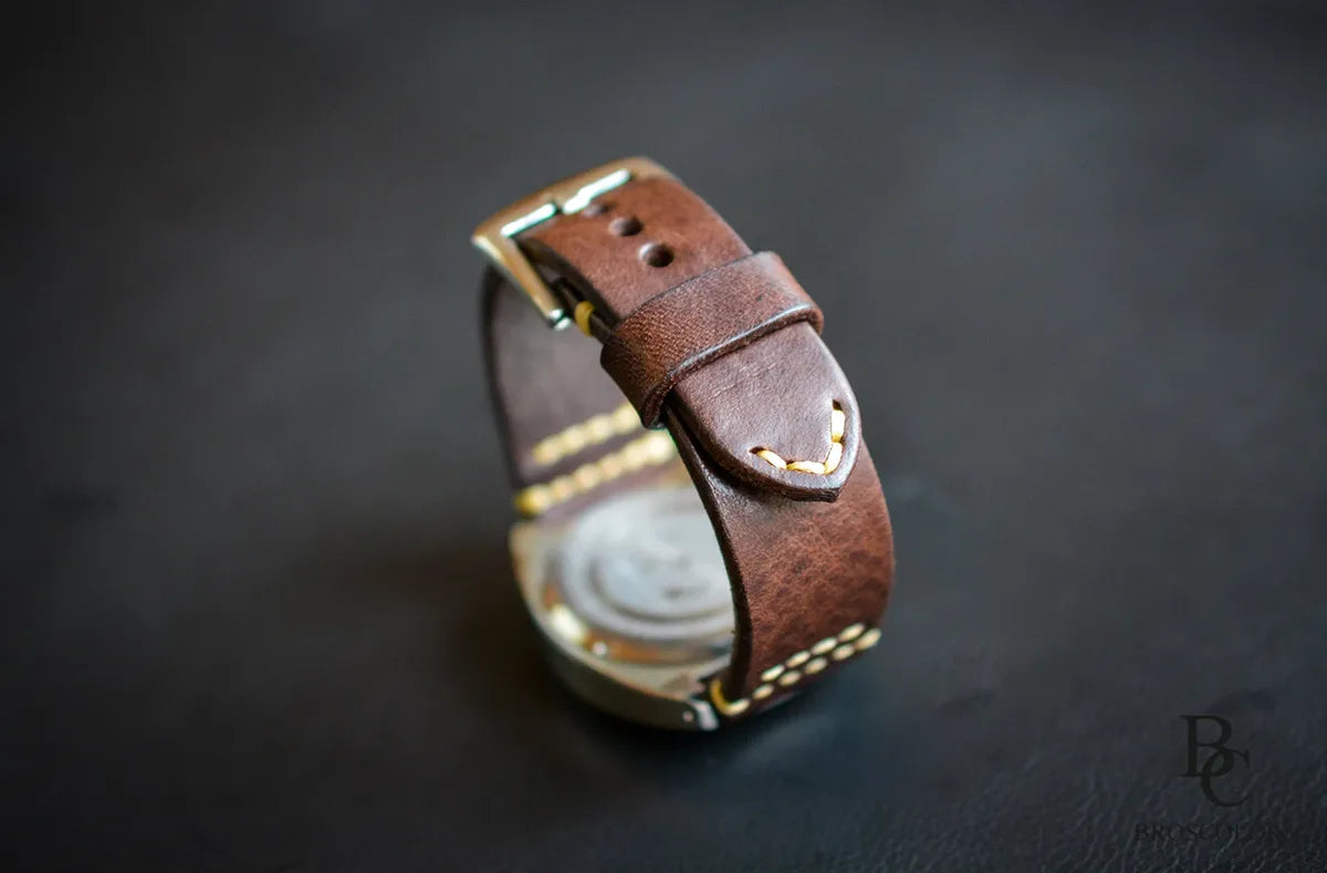 Classic Leather Watch Strap - Brown - Simple Brown