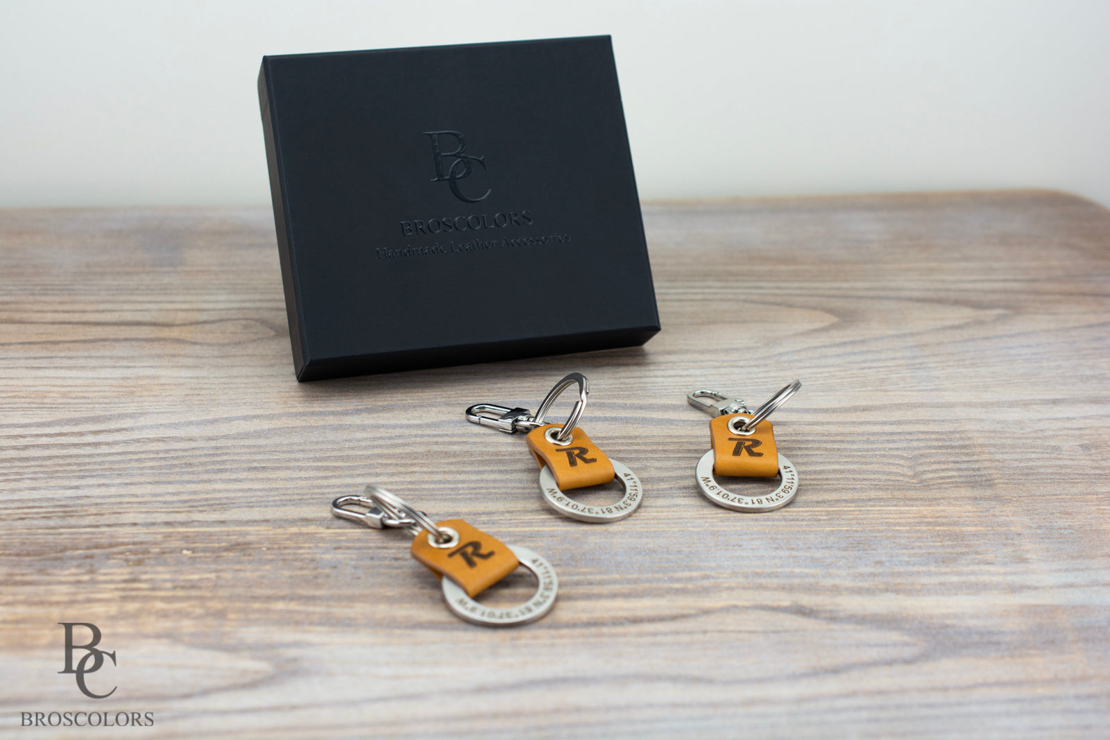 Leather & Steel  Keychain