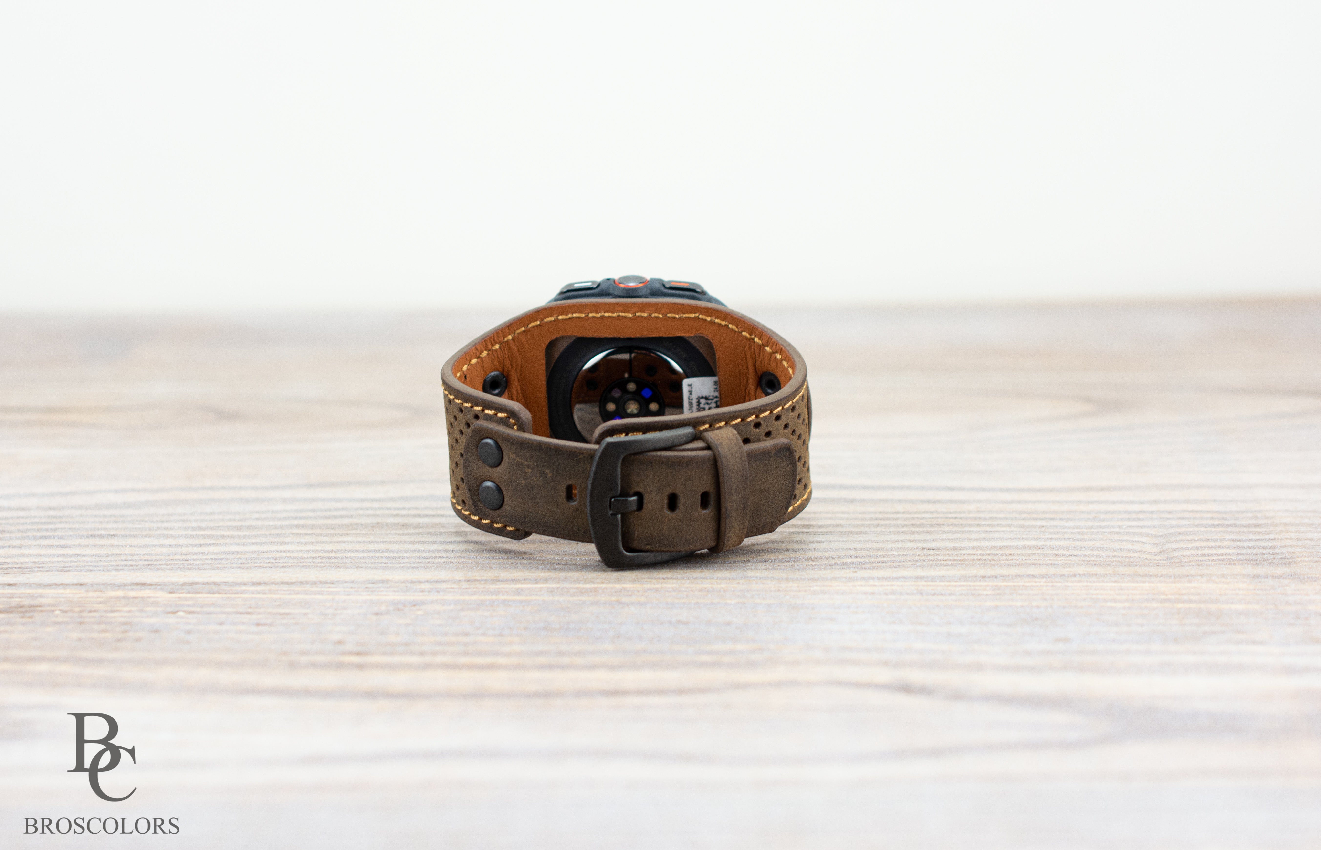 Brown Leather Cuff Band for Samsung Galaxy Ultra 47mm / Galaxy 8 Classic