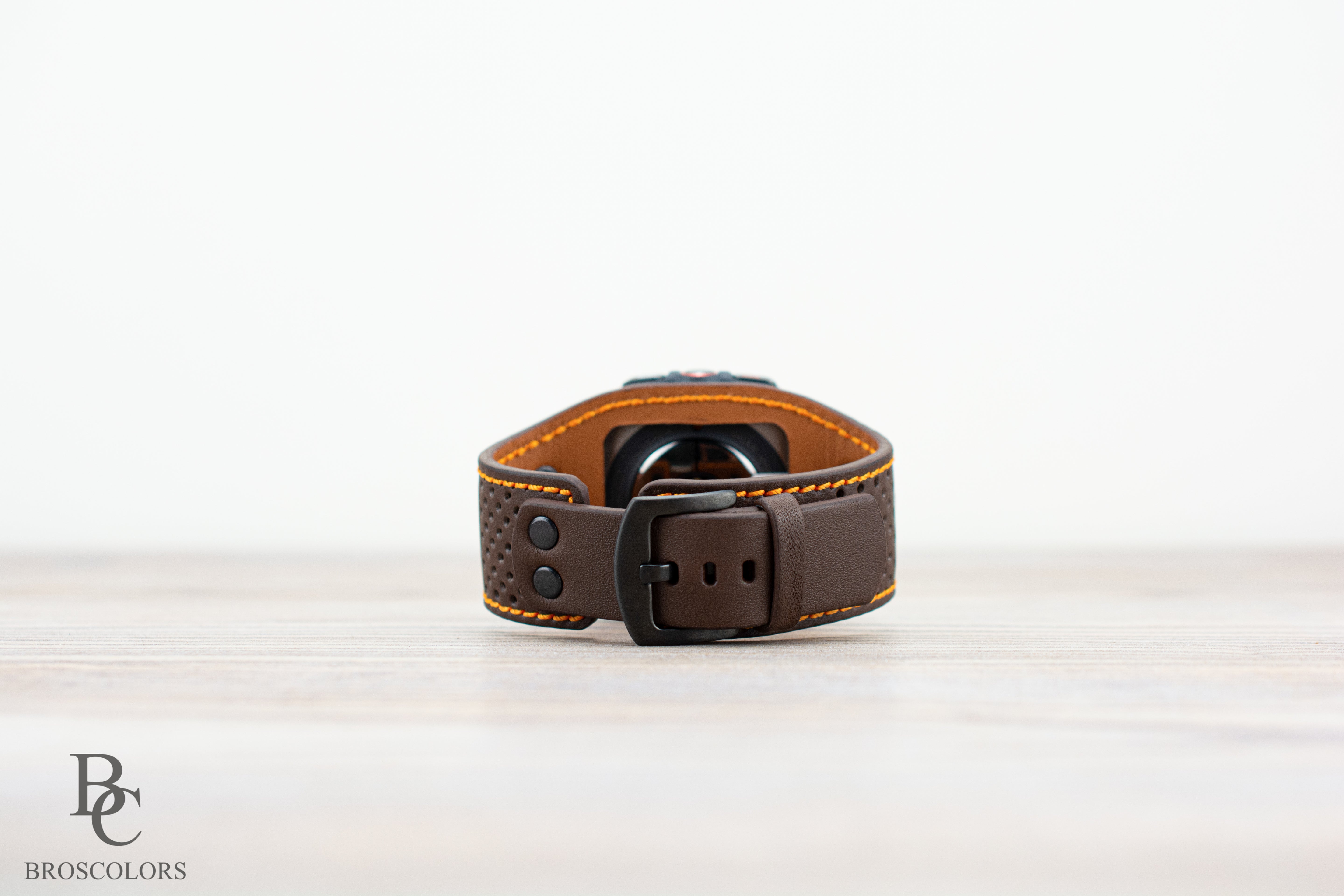 Brown Leather Cuff Band for Samsung Galaxy Ultra 47mm / Galaxy 8 Classic