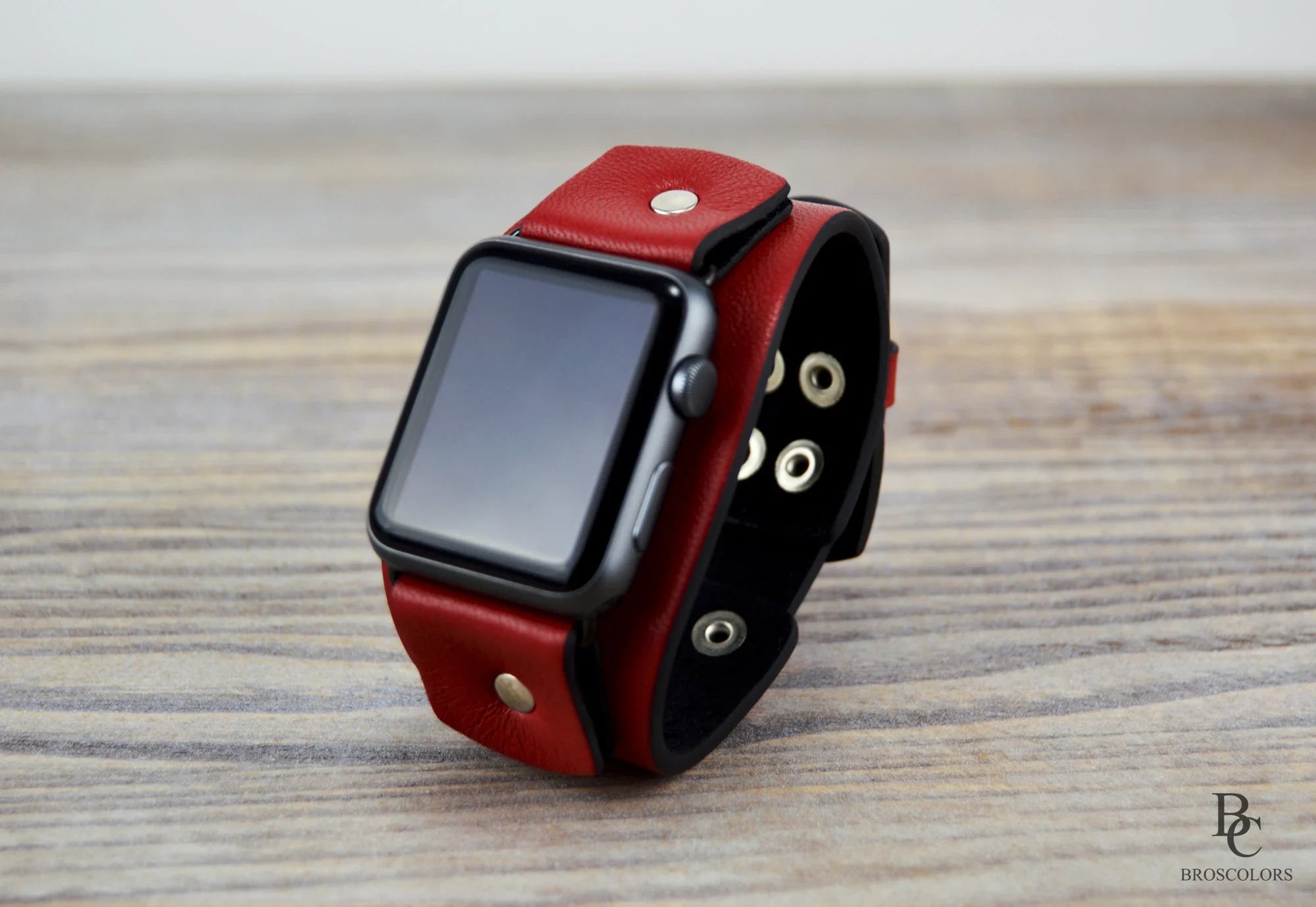 Red Apple Watch Cuff Band Cuff Strap - The Red Apple