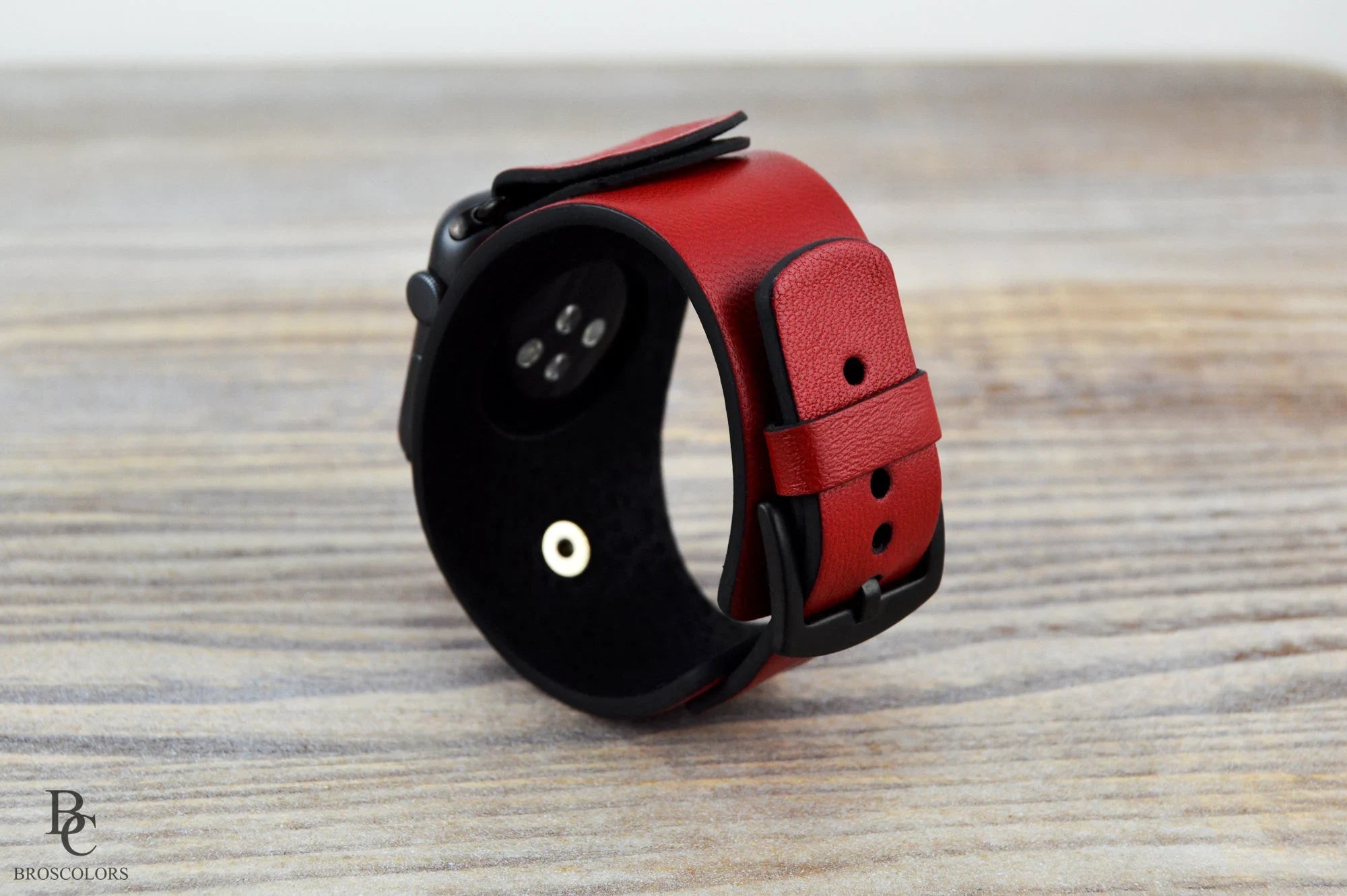 Red Apple Watch Cuff Band Cuff Strap - The Red Apple