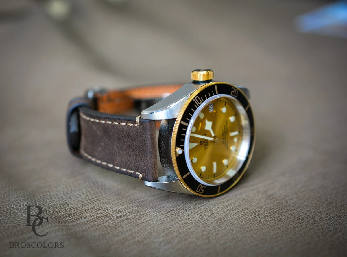 Tudor Black Bay GMT Leather Strap Crazy Horse - Strap Lover