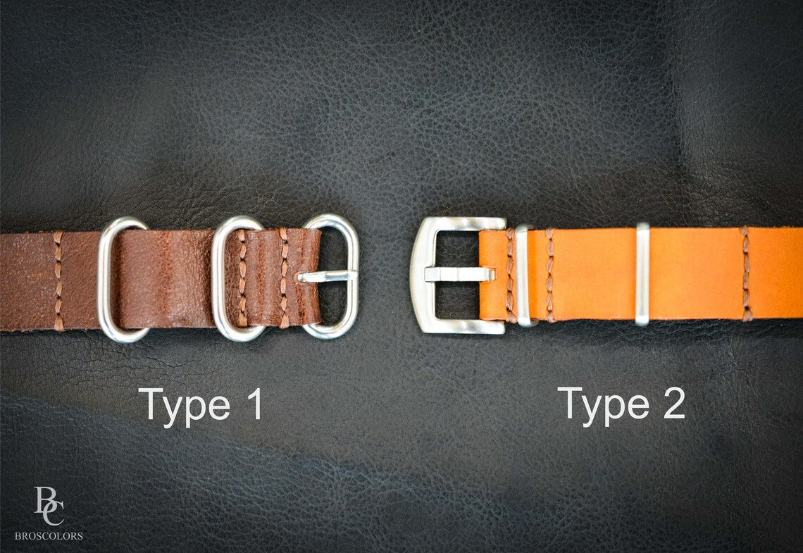 Long Leather Watch Strap